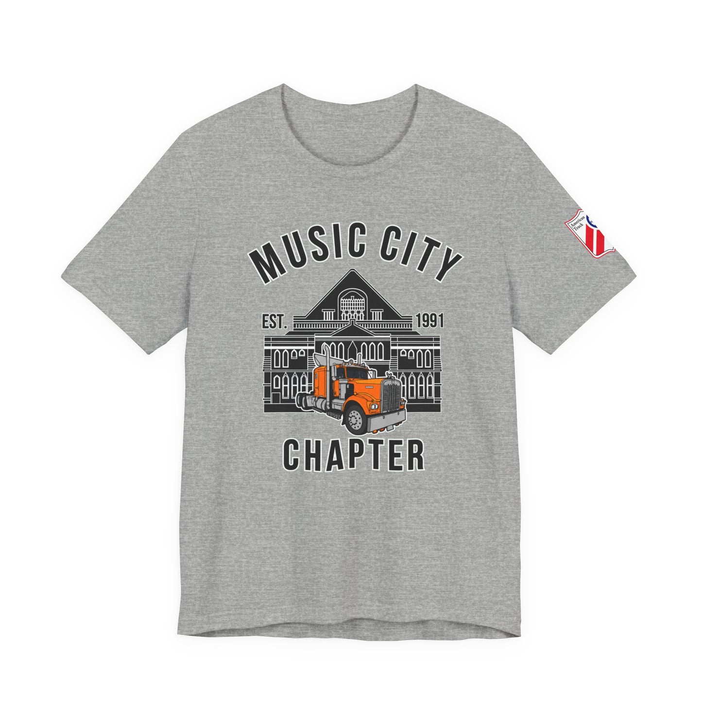 Music City Chapter ATHS Tee — Front Logo and Left Sleeve Logo
