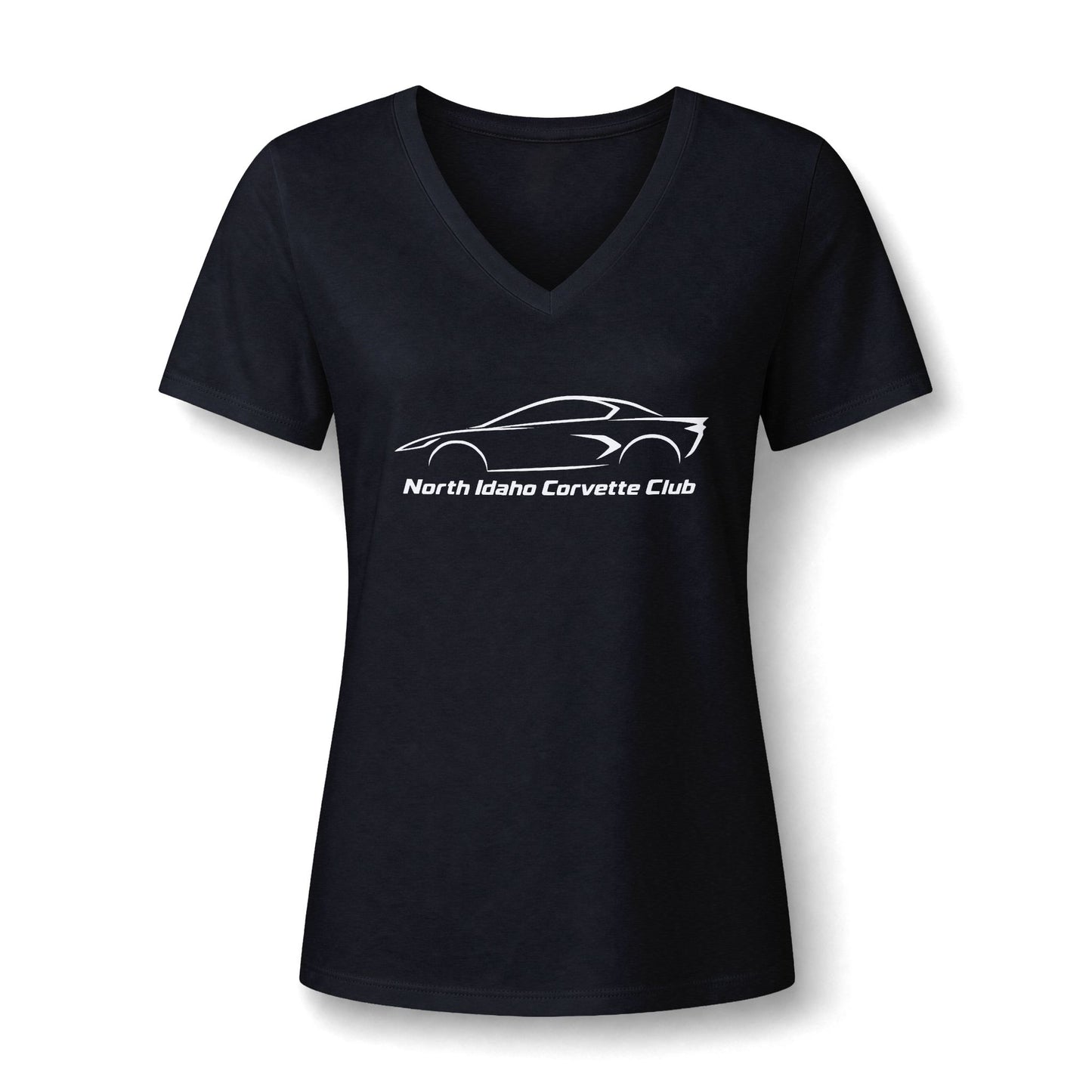 North Idaho Corvette Club Women's V-Neck Tee