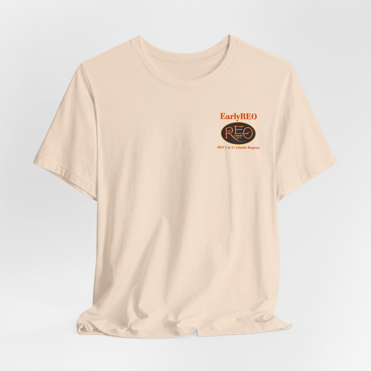 REO Lansing Michigan Mountain Climbers Tee — Unisex Soft Short Sleeve Tee