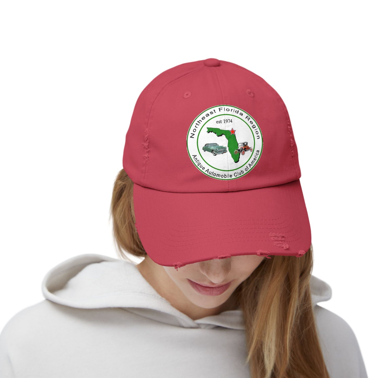 Northeast Florida Region AACA Unisex Distressed Cap