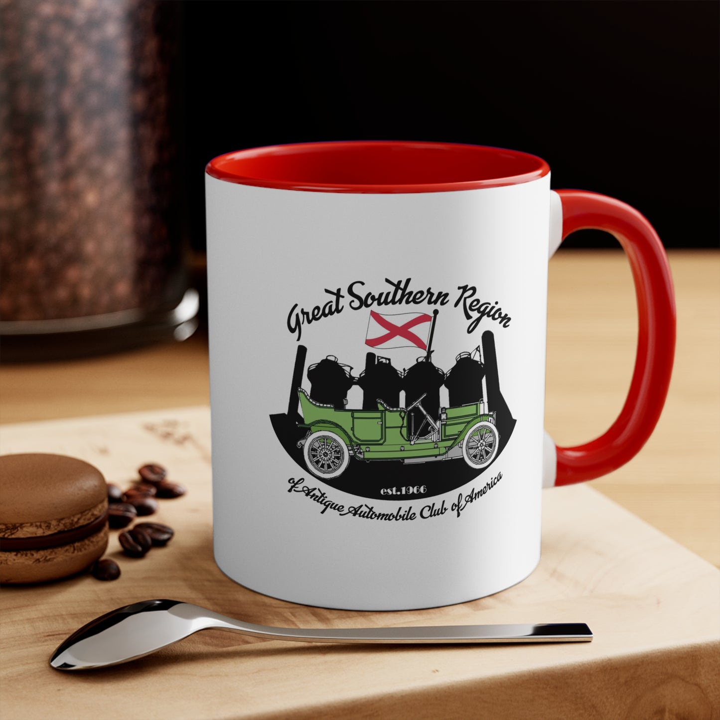 Great Southern Region AACA Accent Mug — Great Southern Region Vintage Automobile Club Design