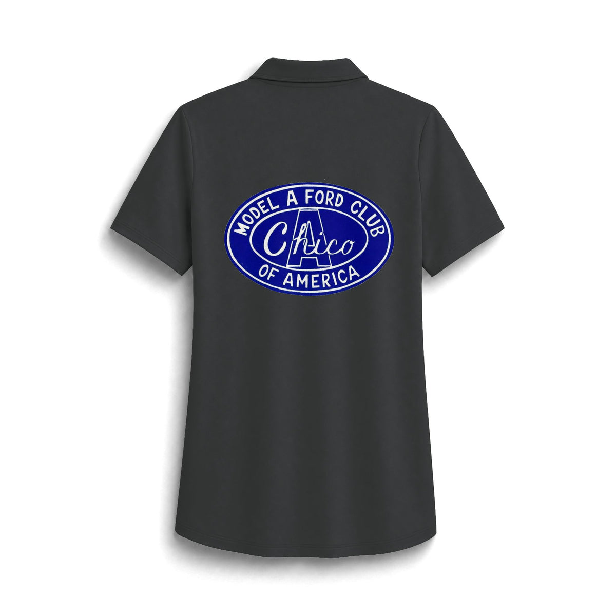 Chico A's Model A Ford Club Polo — Women's Snag‑Proof Classic Club Shirt Logo on Back