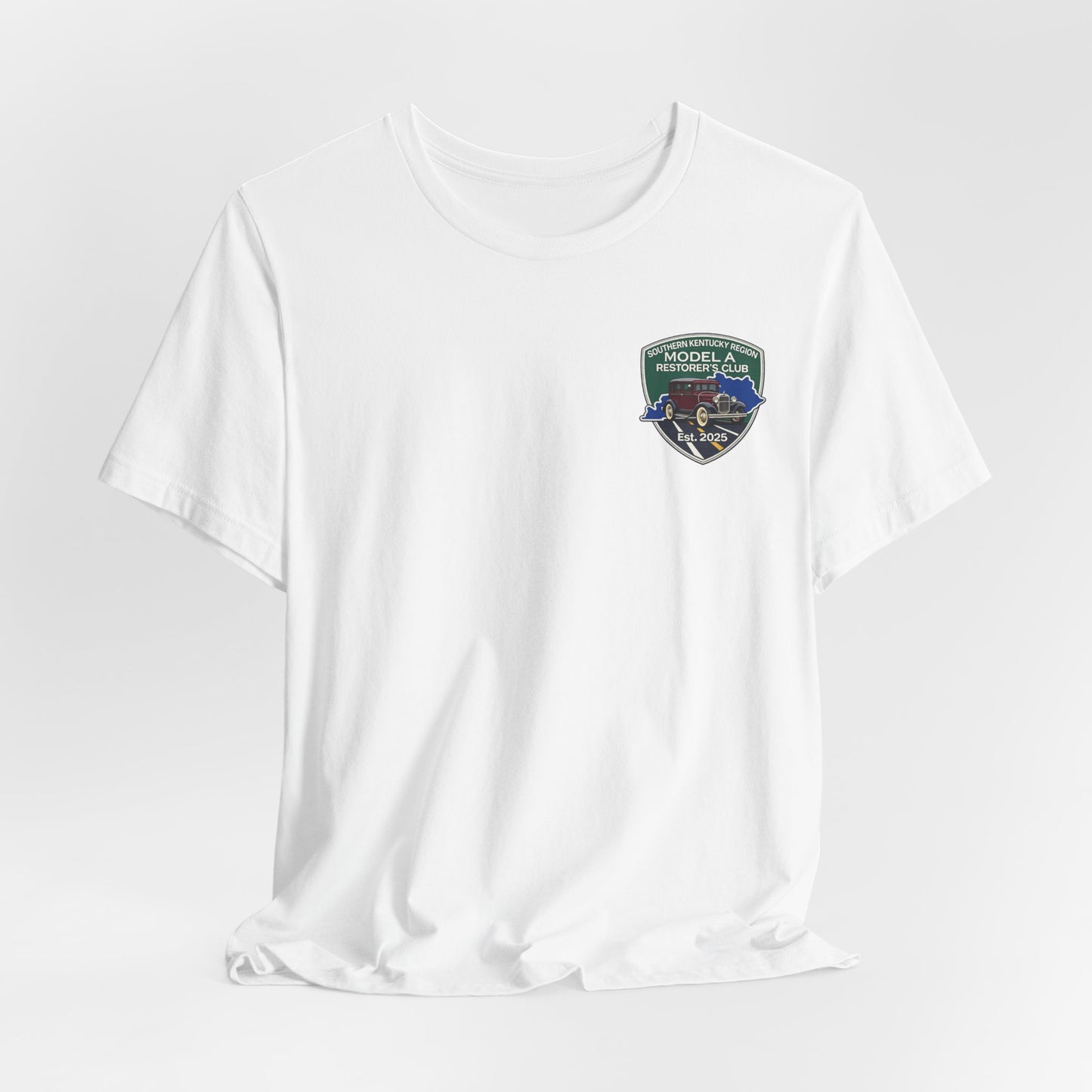 Southern Kentucky Region Model A Restorer's Club T‑Shirt — Front and Back Logos Unisex Jersey Short Sleeve Tee