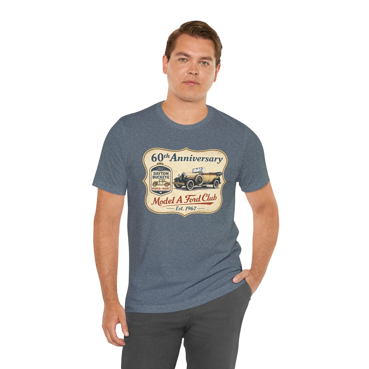 Dayton Buckeye Model A Ford Club 60th Anniversary T-Shirt (KS) - Vintage Car Tee