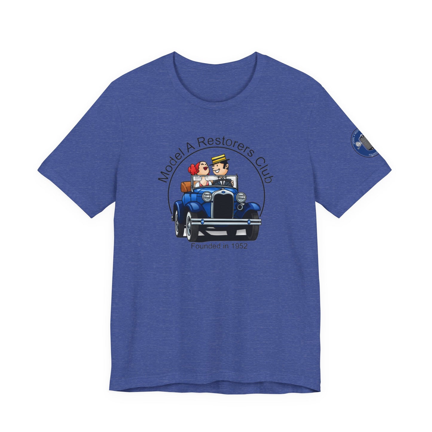 Model A Restorers Club Tee — Vintage Car Classic Car Enthusiast T‑Shirt with Sleeve Logo