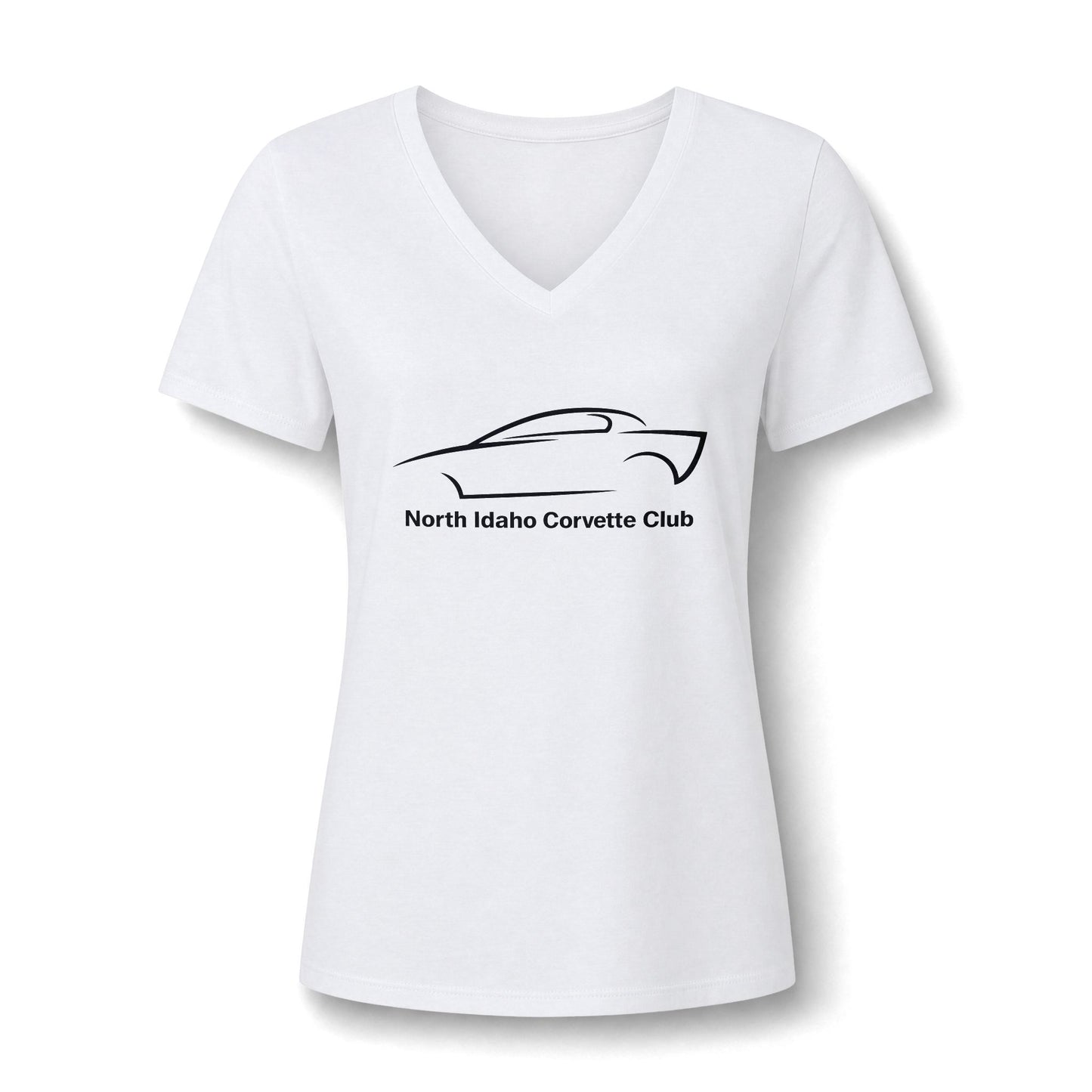 North Idaho Corvette Club Women's V-Neck Tee