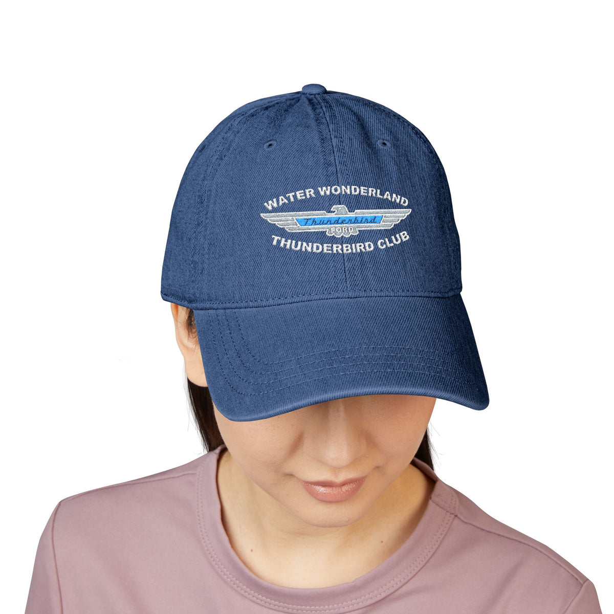 Water Wonderland Thunderbird Club Embroidered Denim Hat