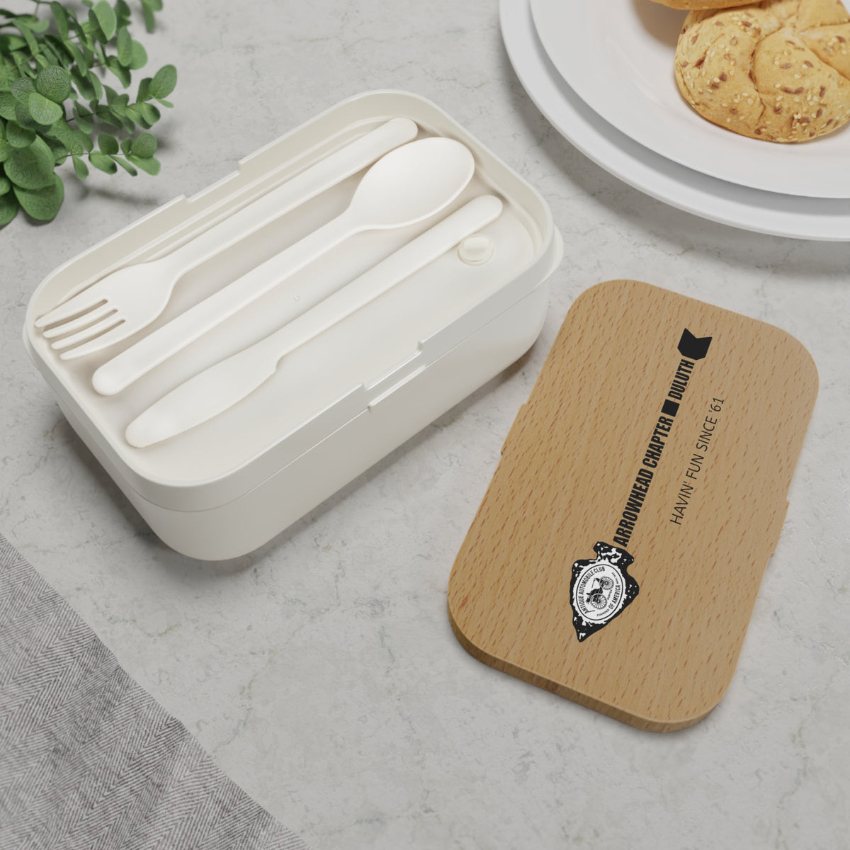 Arrowhead Chapter AACA Bento Lunch Box — Arrowhead Chapter Antique Automobile Club Design