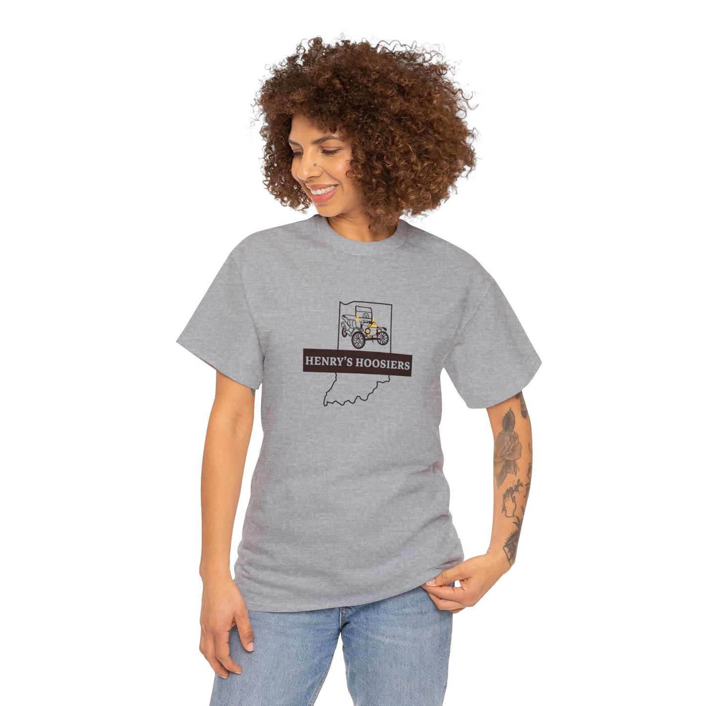 Henry's Hoosiers Model T Club Unisex Heavy Cotton Tee