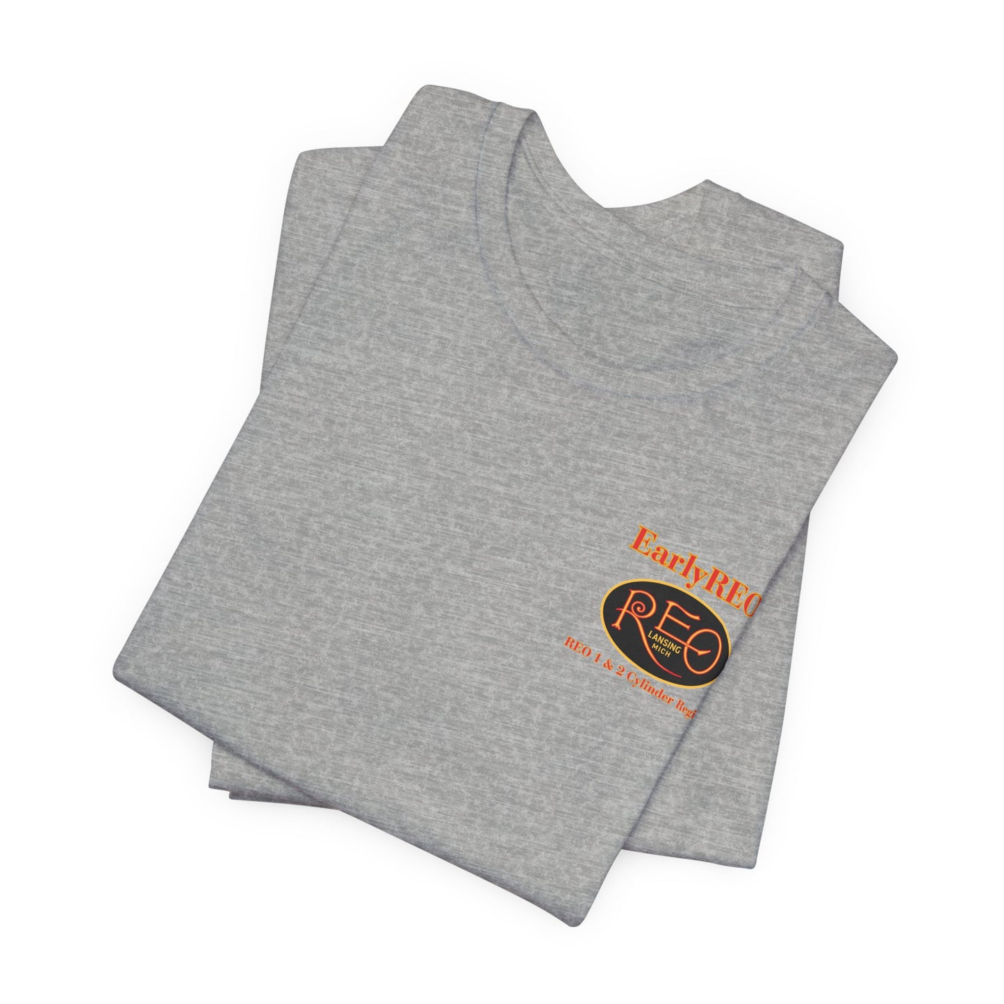REO Lansing Michigan Mountain Climbers Tee — Unisex Soft Short Sleeve Tee