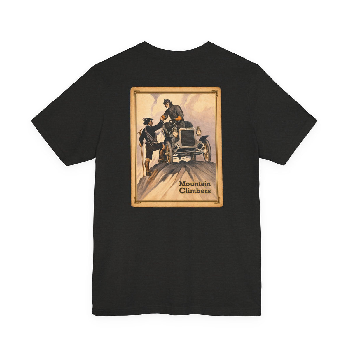 REO Lansing Michigan Mountain Climbers Tee — Unisex Soft Short Sleeve Tee