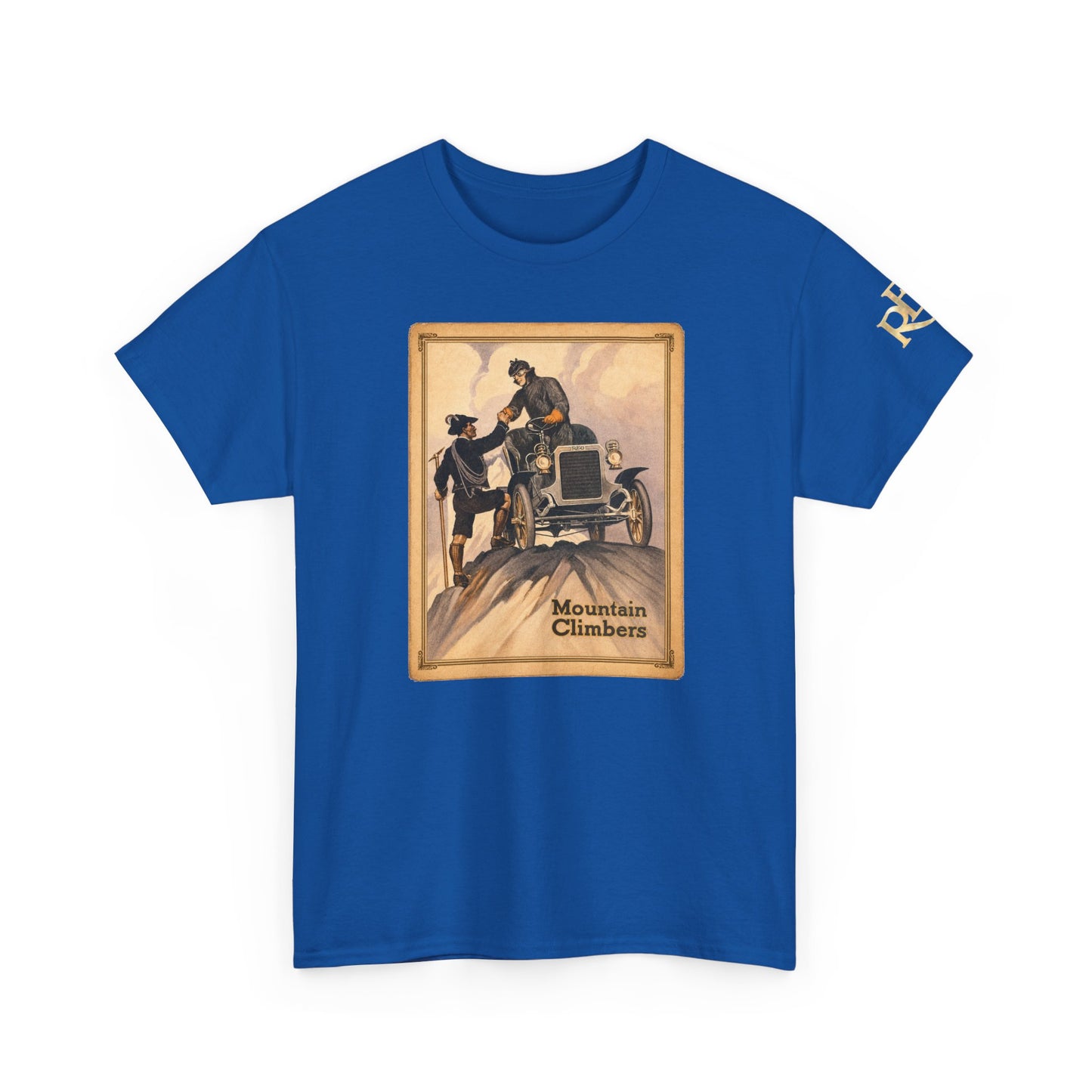 REO Mountain Climbers Vintage Tee — Unisex Heavy Cotton Tee