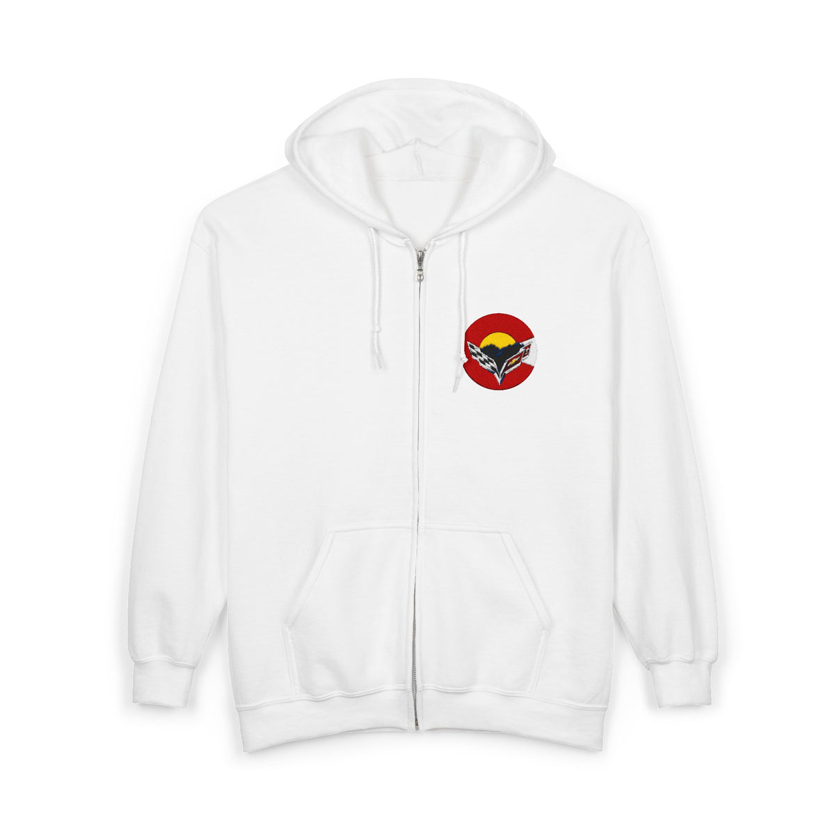 Central Colorado Corvette Club Embroidered Zip Hoodie