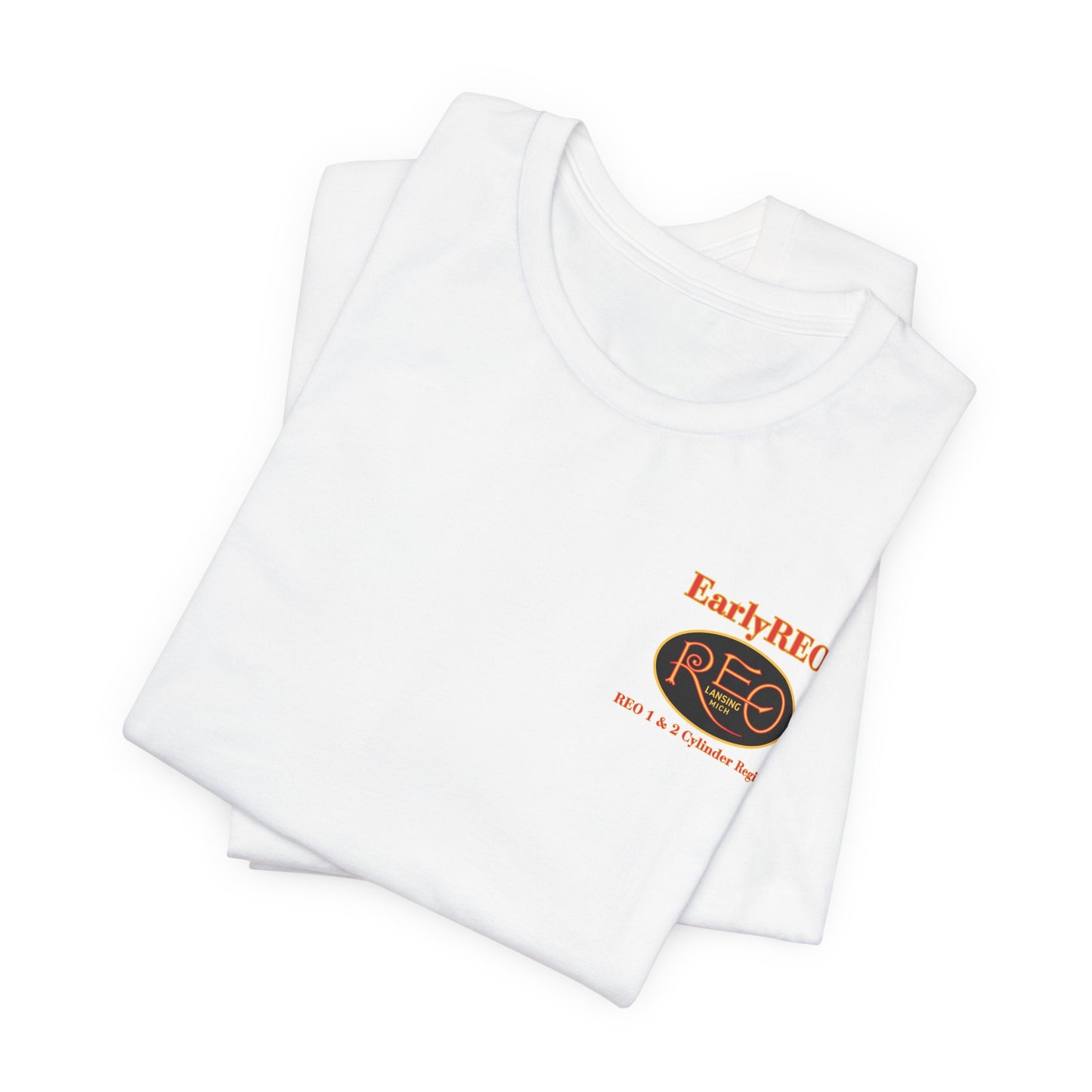 REO Lansing Michigan Mountain Climbers Tee — Unisex Soft Short Sleeve Tee
