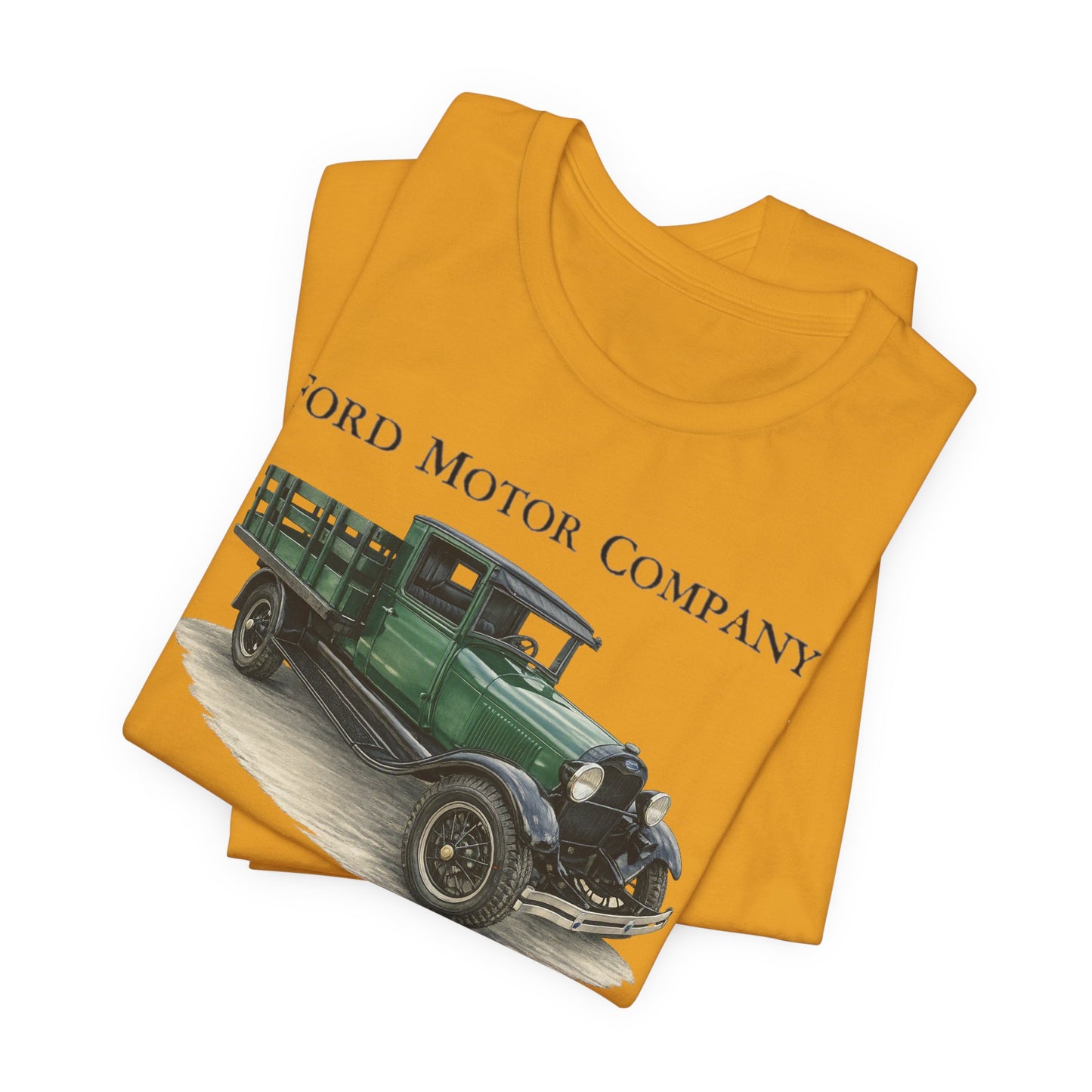 1928 Ford Model AA Stake Bed Truck T-Shirt —  Unisex Jersey Short Sleeve Tee
