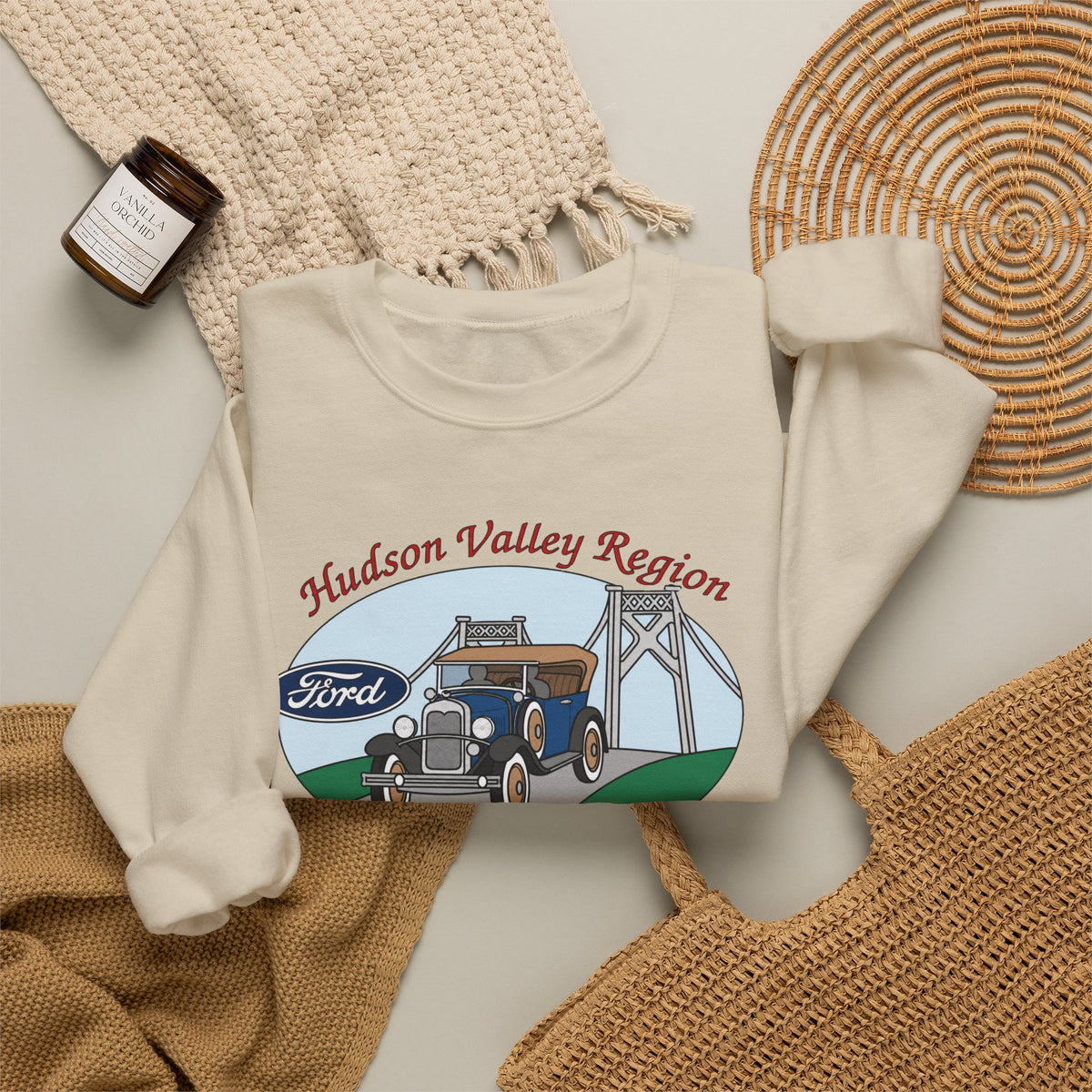 Hudson Valley Region Model A Restorers Club Unisex Heavy Blend™ Crewneck Sweatshirt