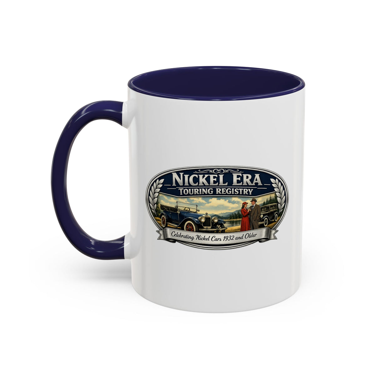 Nickel Era Touring Registry Coffee Mug — Vintage Classic Car Enthusiast Gift