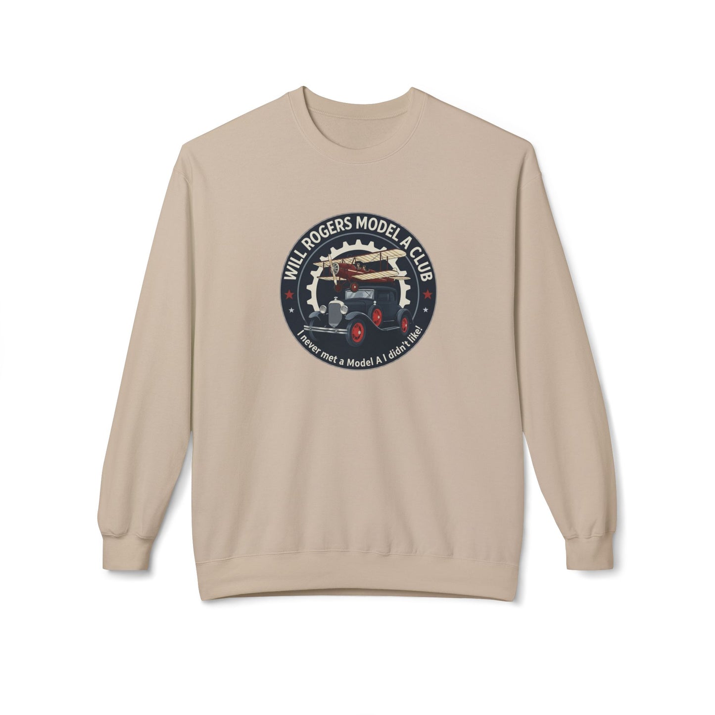 Will Rogers Model A Club Vintage Car Crewneck Sweatshirt