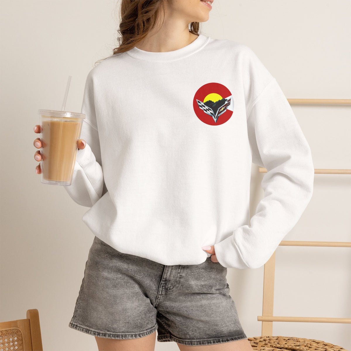 Central Colorado Corvette Club Screen Printed Sweatshirt – Unisex Heavy Blend™ Crewneck Sweatshirt
