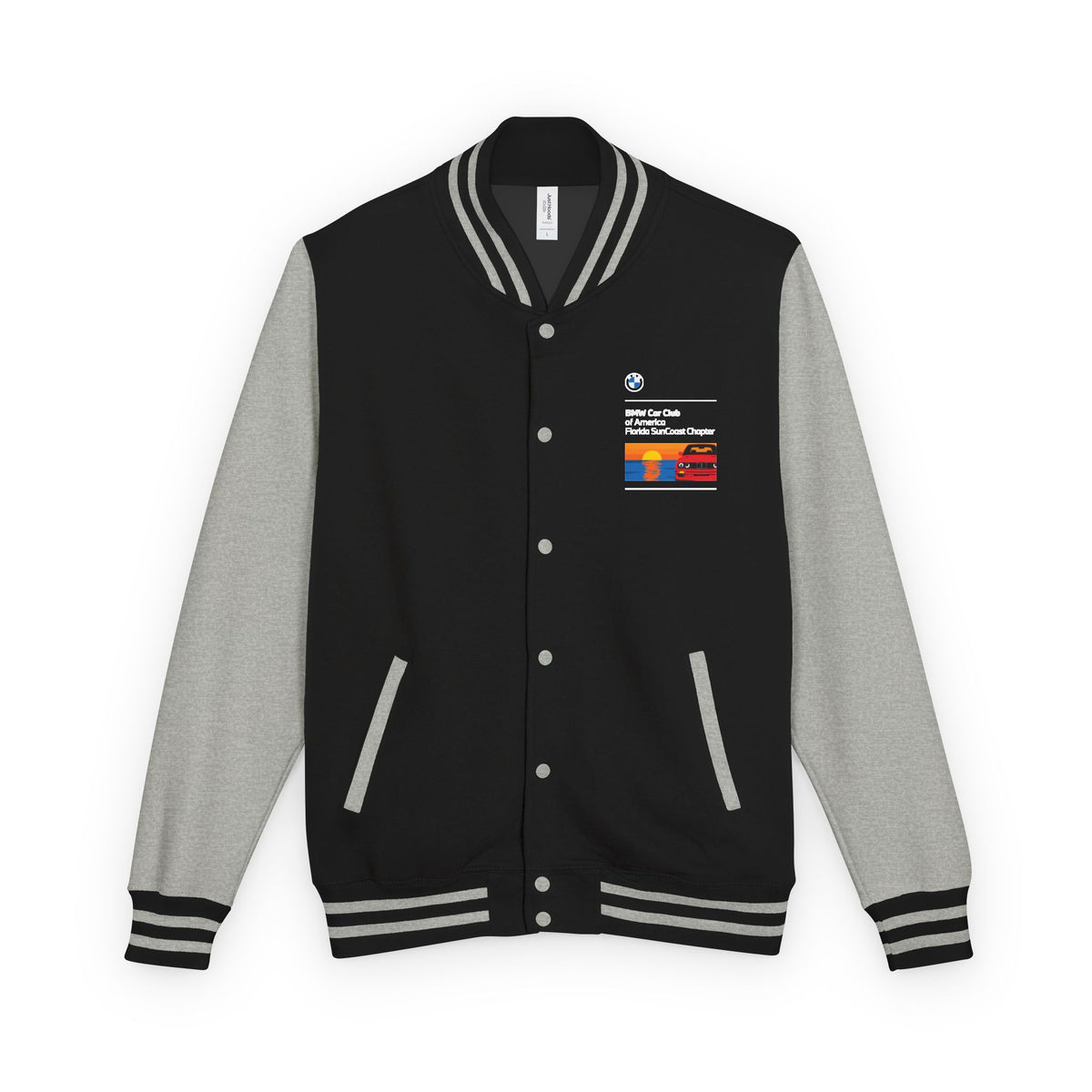 BMW Car Club of America Florida SunCoast Chapter Letterman Jacket - Front and Back Logos