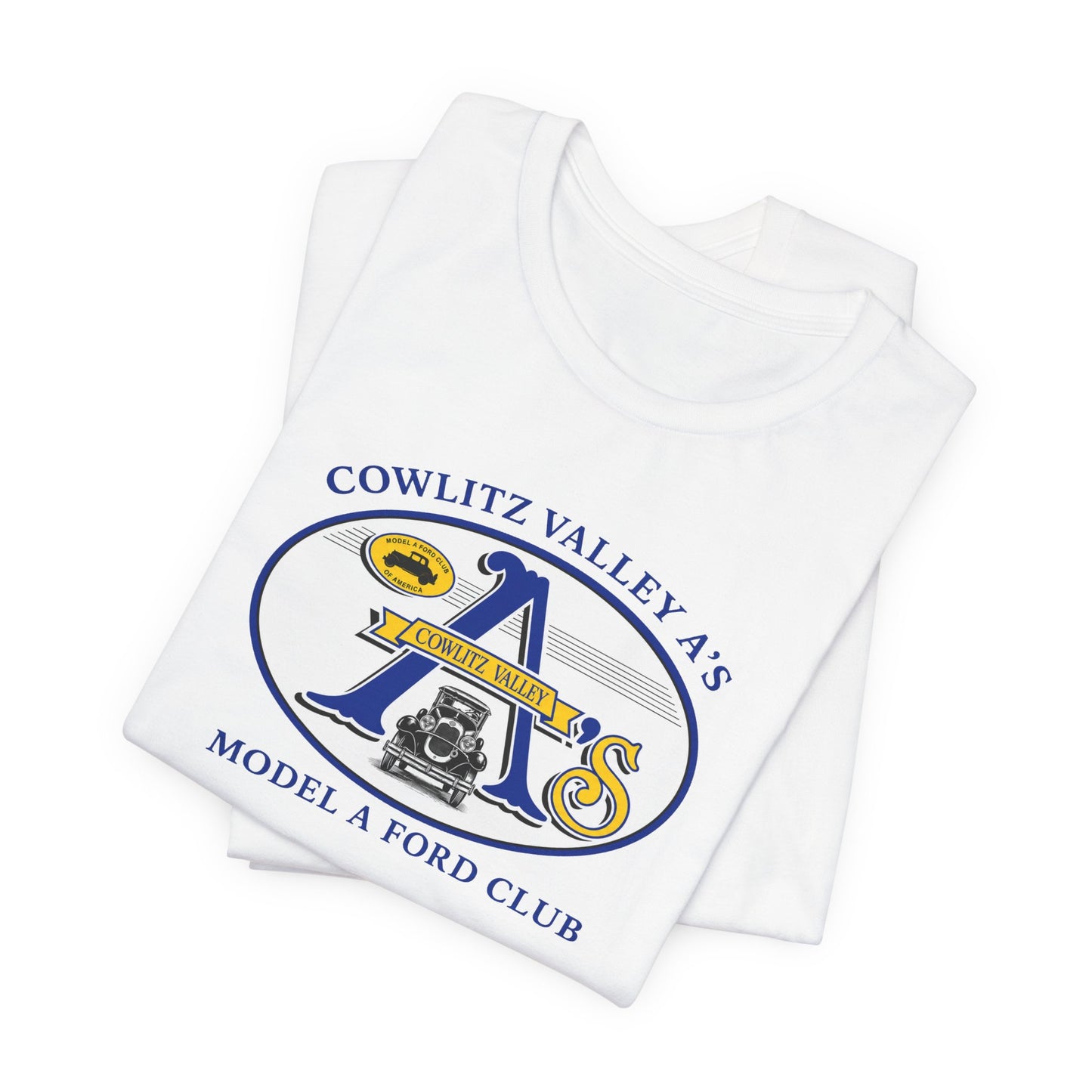 Cowlitz Valley A's Model A Ford Club Tee — Unisex Jersey Short Sleeve Tee