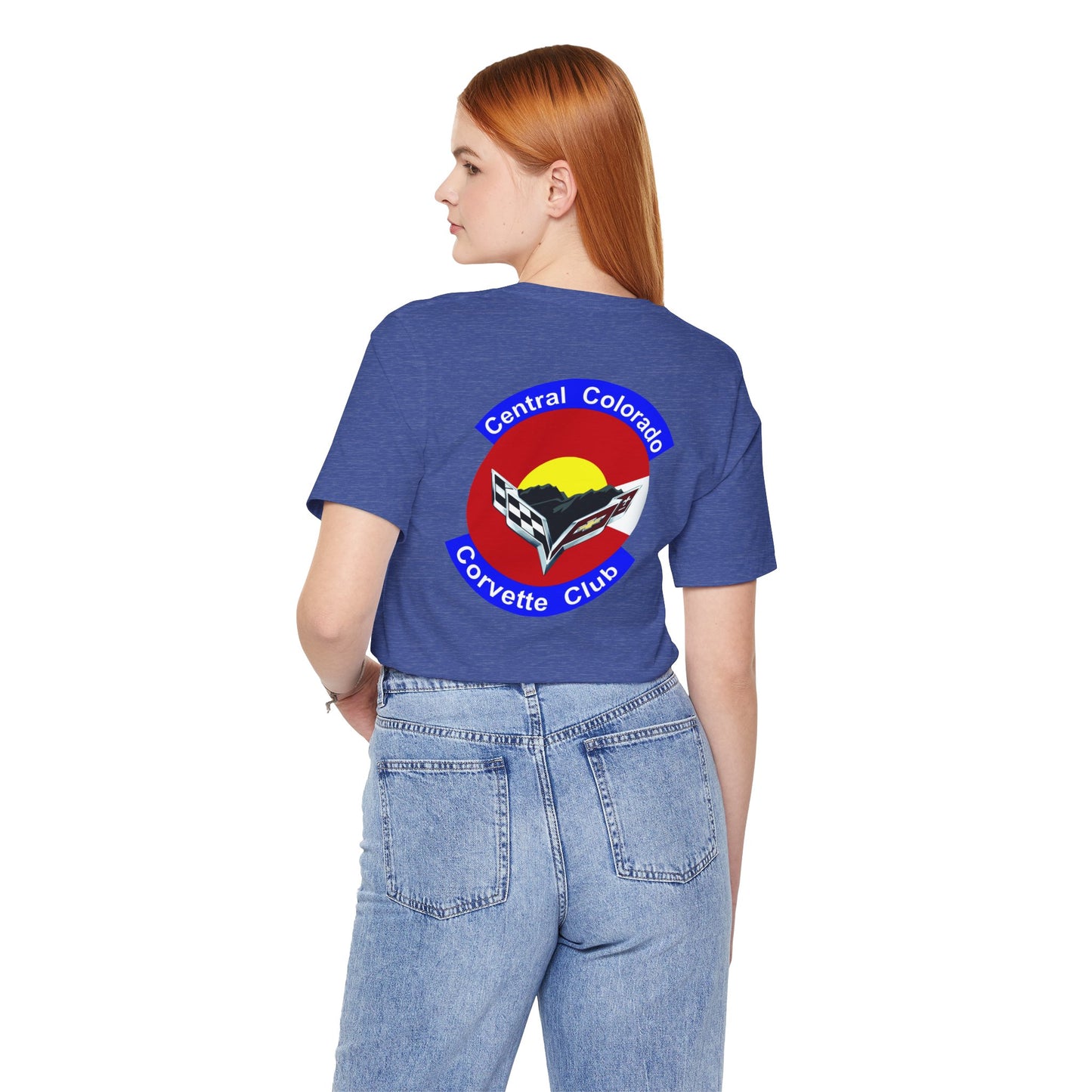 Central Colorado Corvette Club T‑Shirt — Front and Back Logos