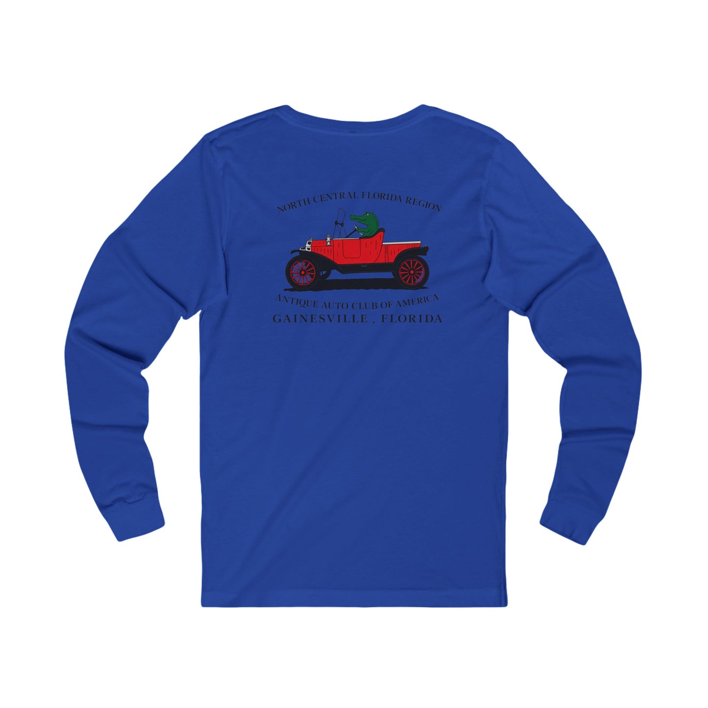 North Central Florida Region AACA Long Sleeve Tee — Small Front Logo with Large Back Logo