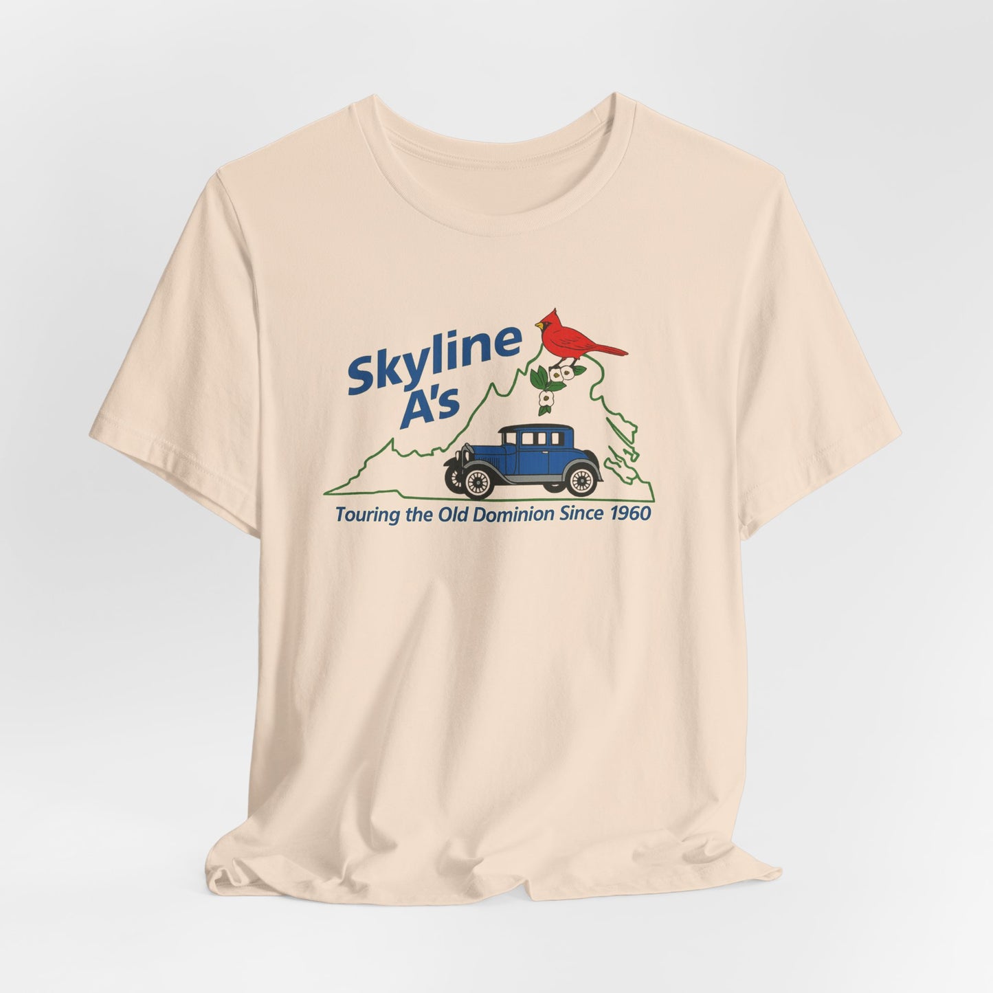 Skyline A's Virginia T‑Shirt — "Touring the Old Dominion Since 1960"