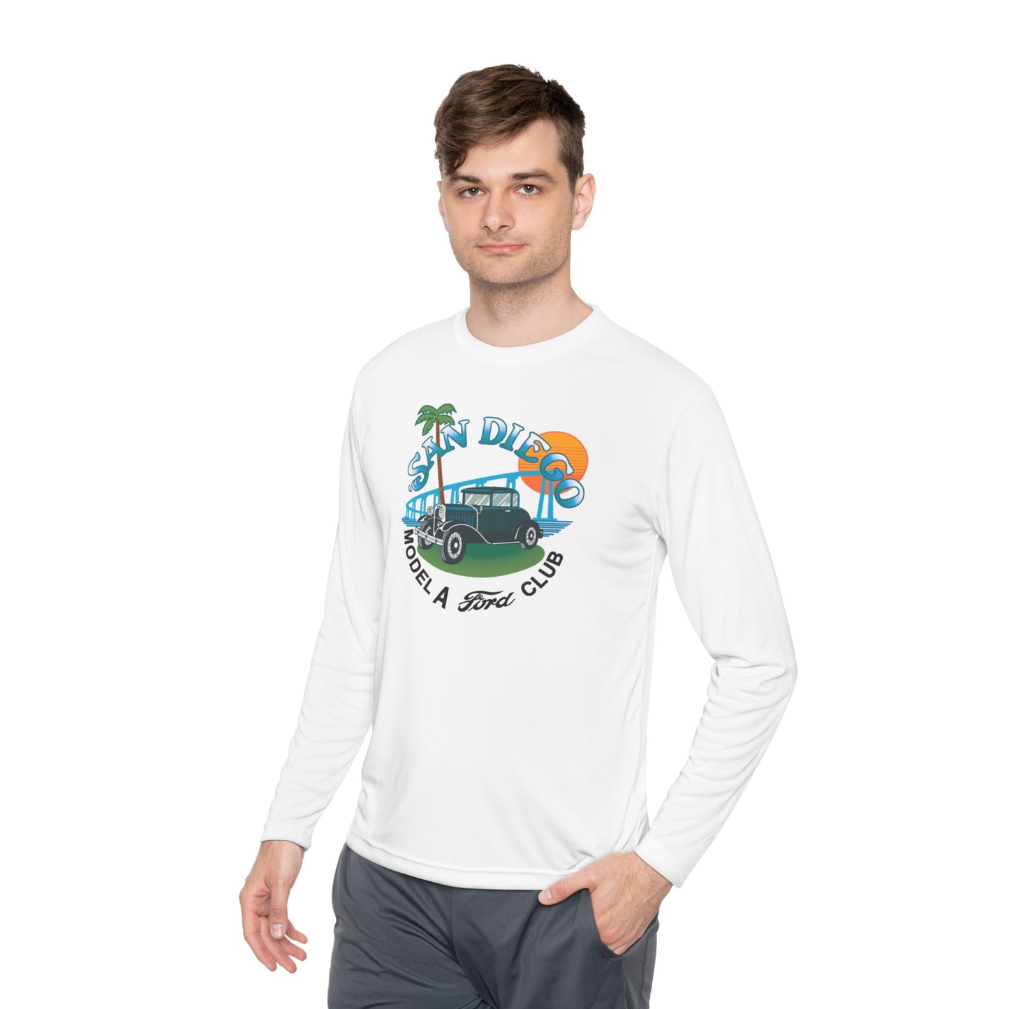 San Diego Model A Ford Club — Unisex Lightweight Long Sleeve Tee