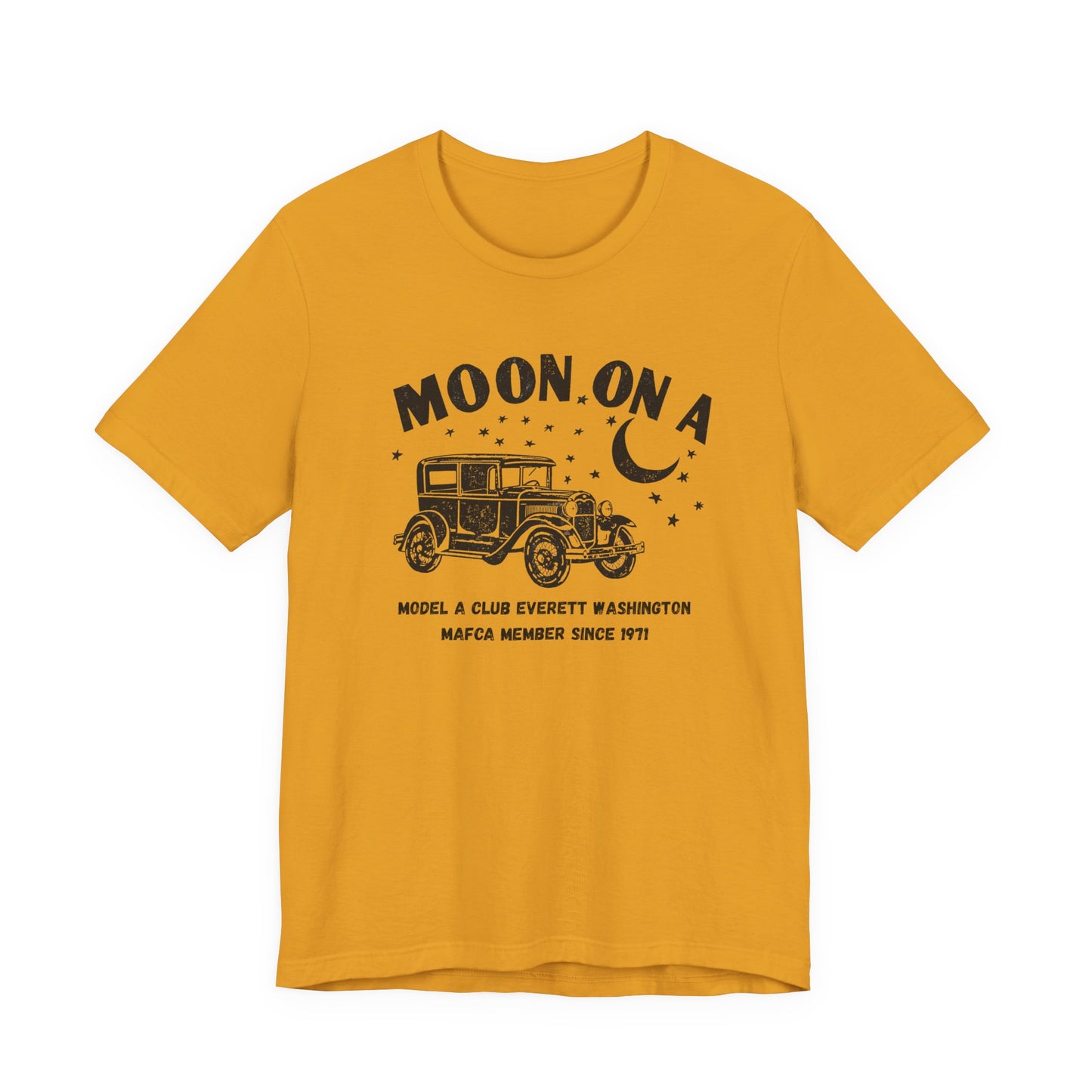 Moon On A Tee Graphic T-Shirt (Model A Club Everett WA)