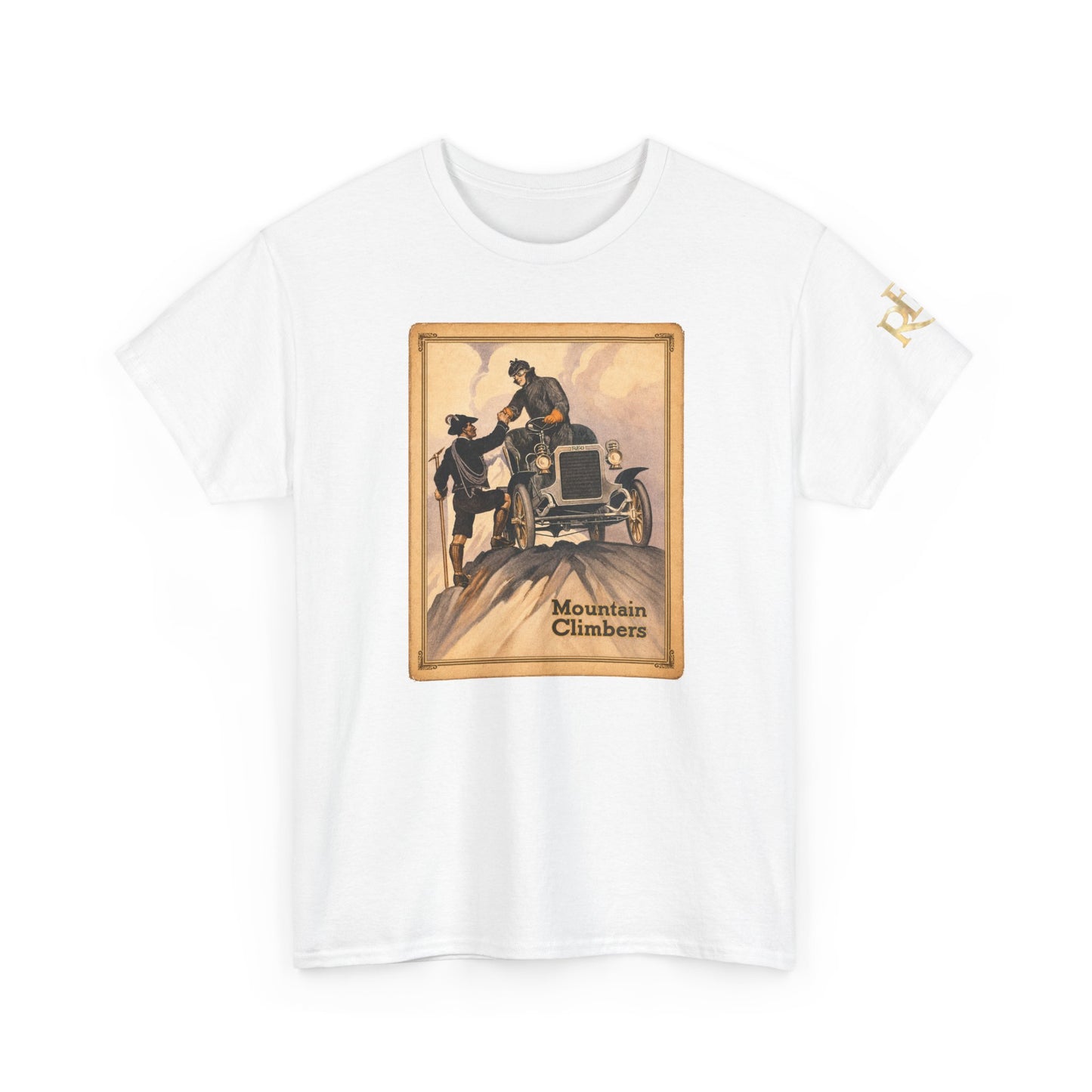 REO Mountain Climbers Vintage Tee — Unisex Heavy Cotton Tee