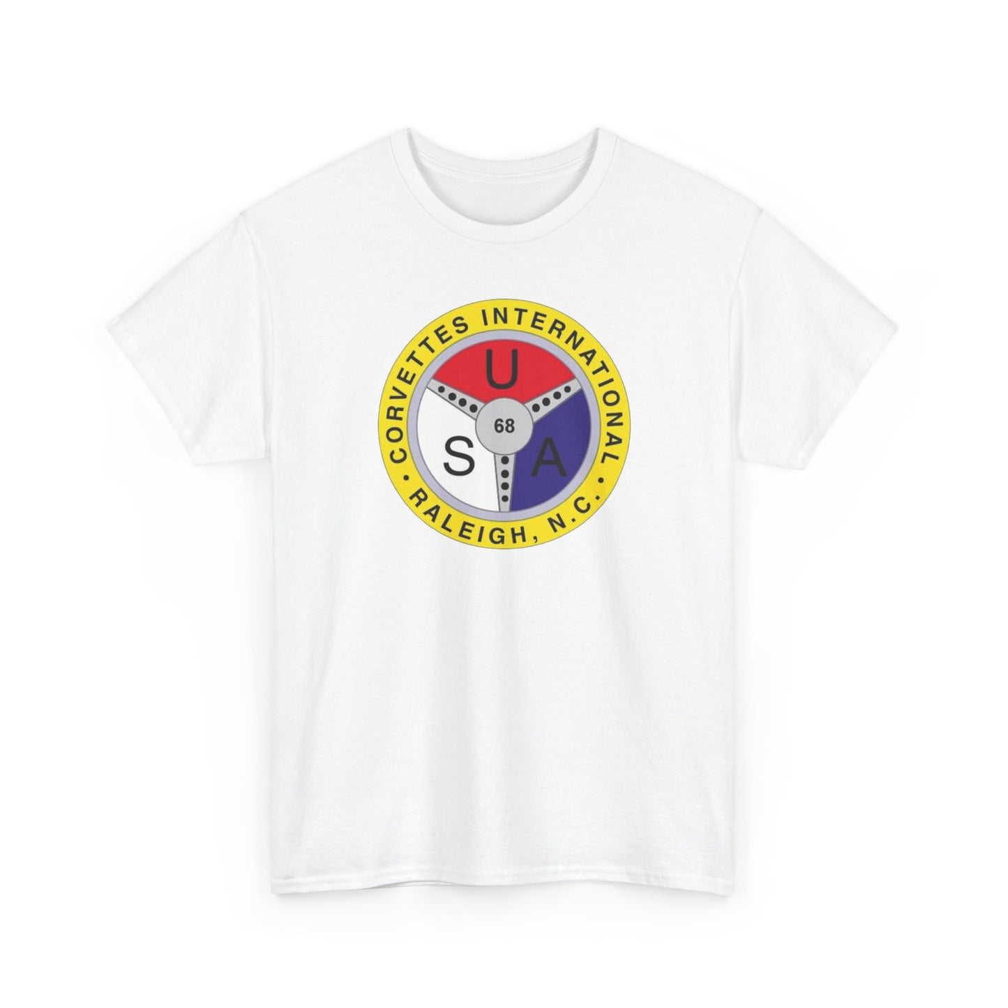 Corvettes International Raleigh NC Logo T-Shirt - Unisex Heavy Cotton Tee