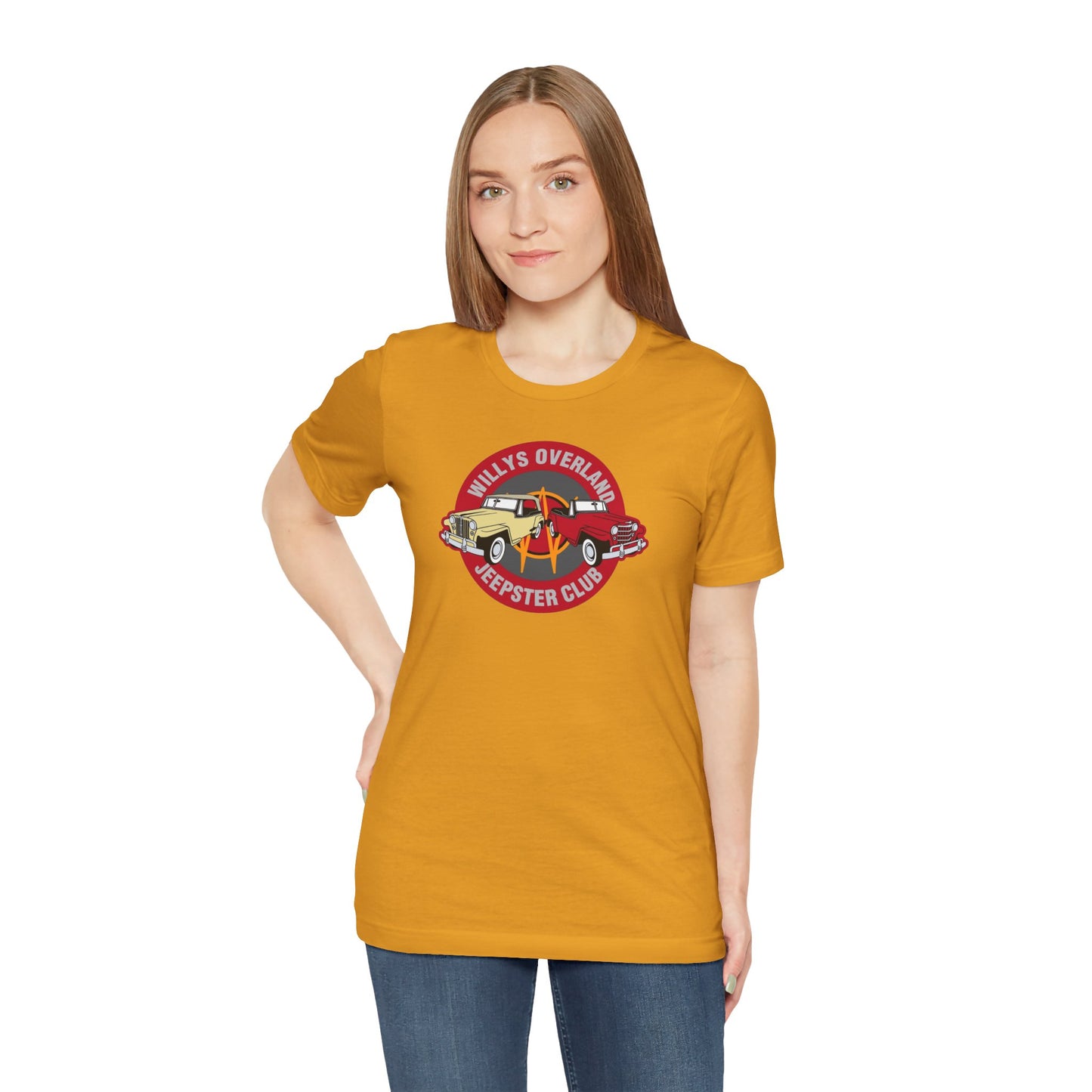 Willys Overland Jeepster Club T-Shirt - Unisex Jersey Short Sleeve Tee