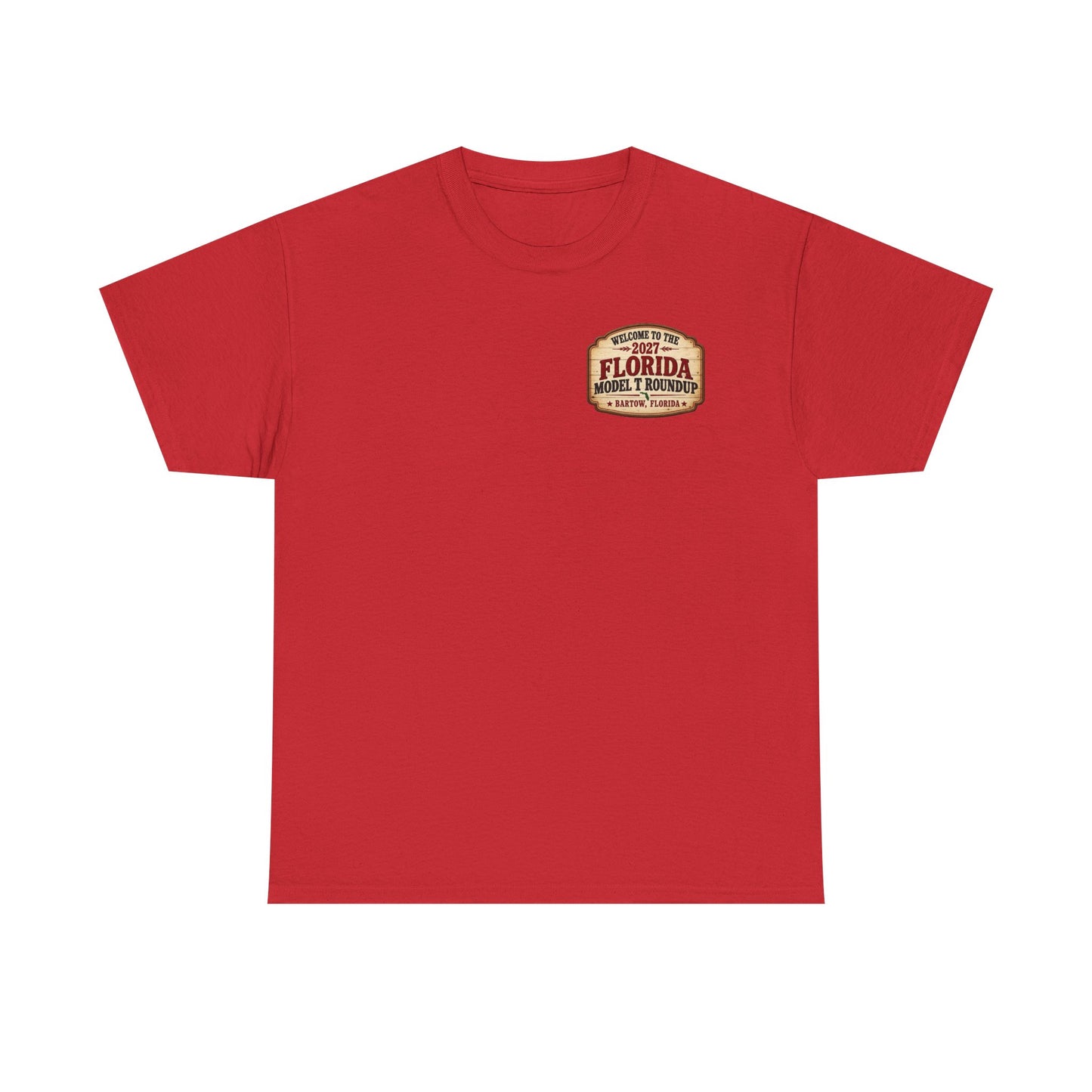 Florida Model T Roundup 2027 T-Shirt - Unisex Heavy Cotton Tee