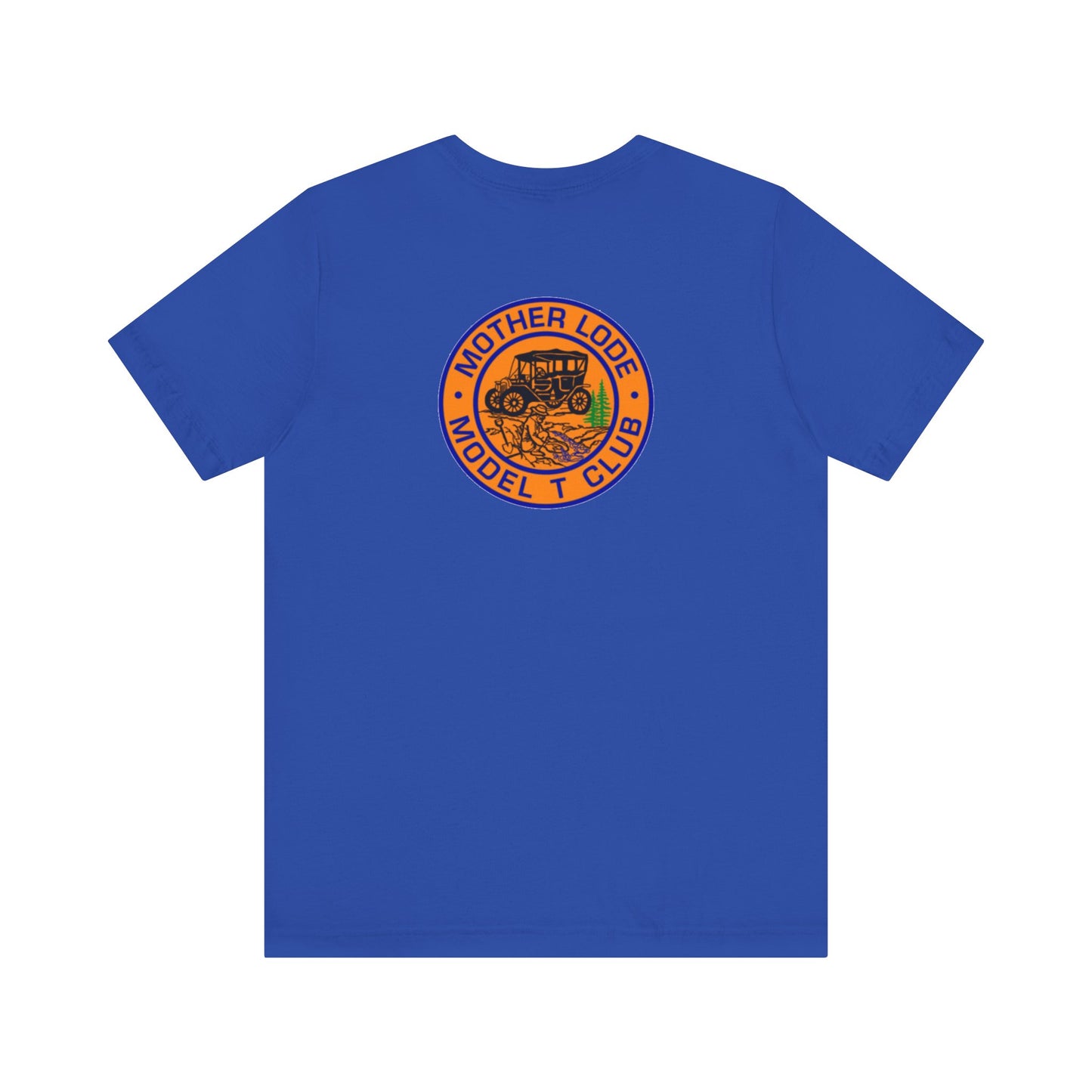 Mother Lode Model T Club (front and back print) Unisex Jersey Short Sleeve Tee