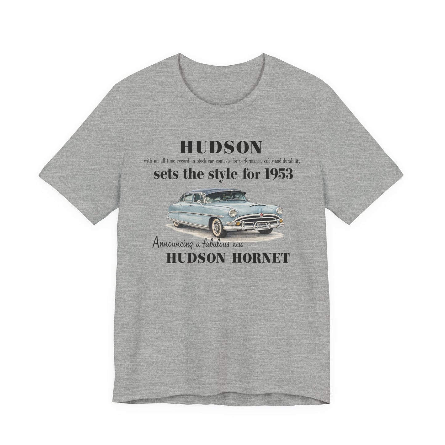 1953 Hudson Hornet Car Tee - Unisex Jersey Short Sleeve Tee