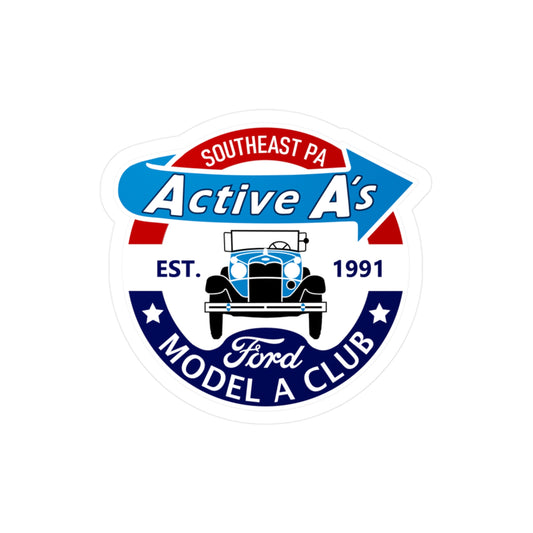 Active A's Ford Model A Club Vinyl Decal — Car Sticker