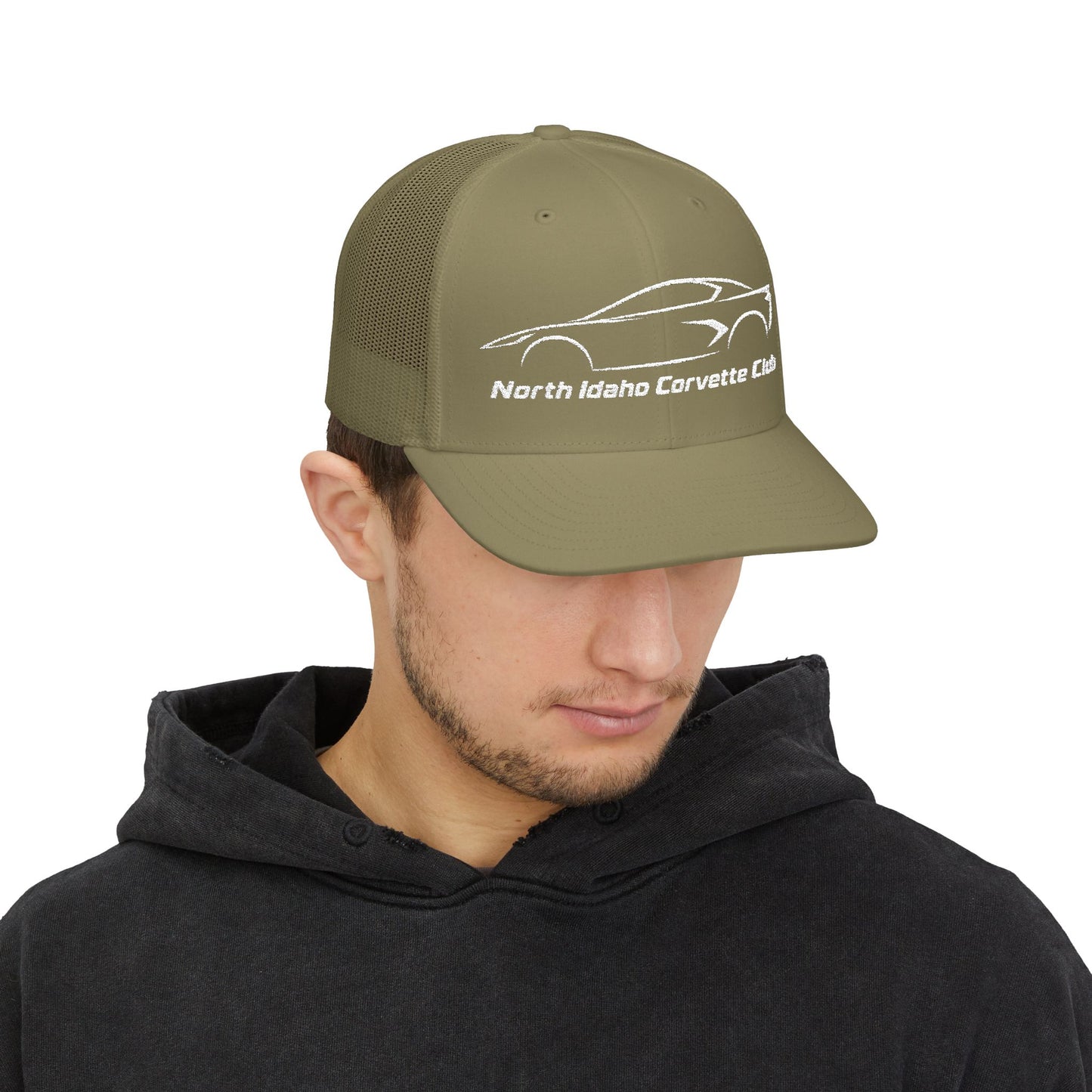 North Idaho Corvette Club Embroidered Snapback Trucker Cap - Richardson · 112