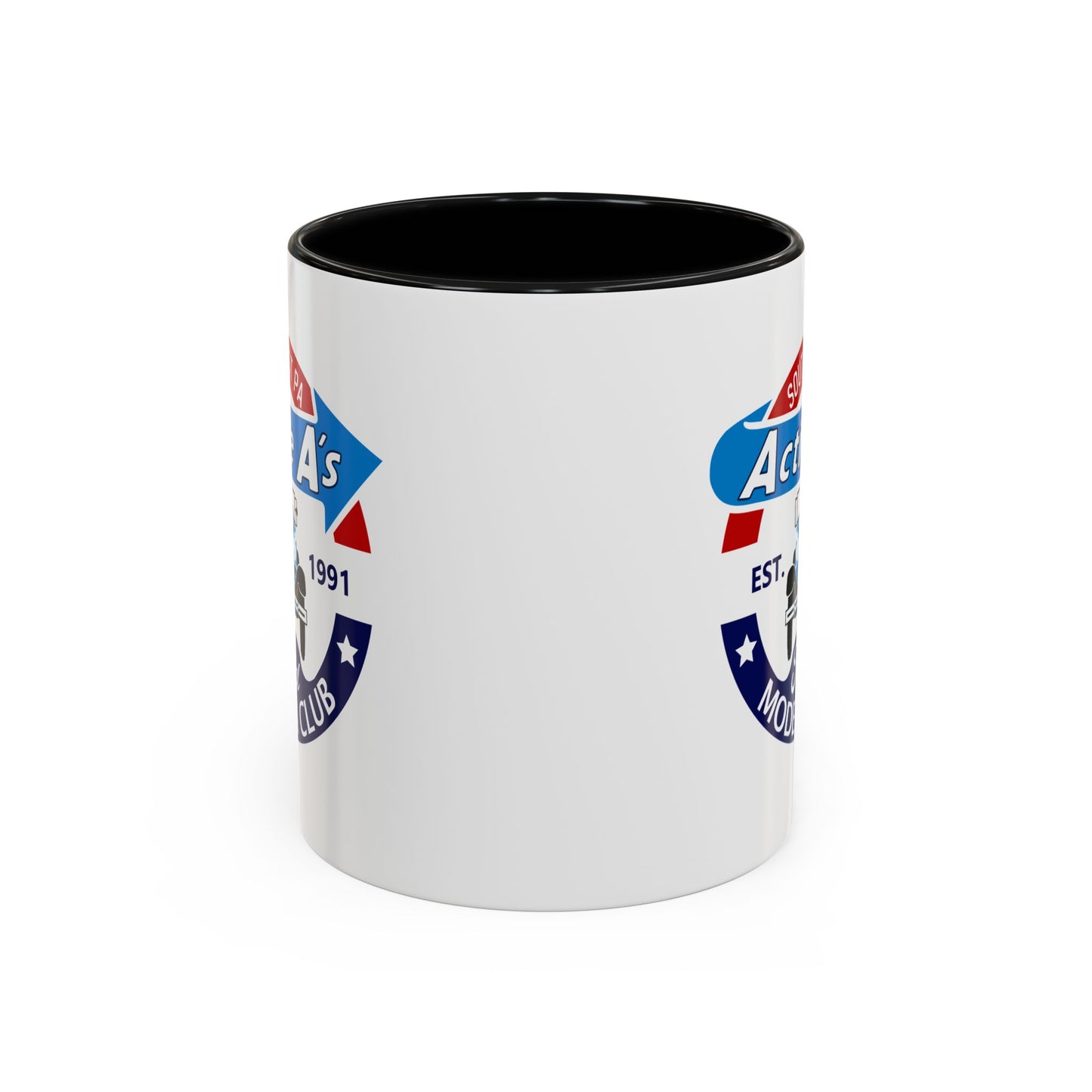 Ford Model A Club Coffee Mug — "Active A's" Southeast PA Vintage Car Design (11/15 oz)