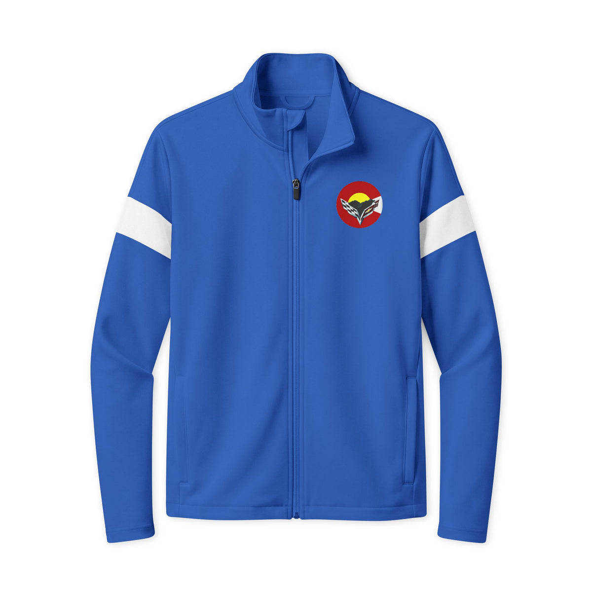 Central Colorado Corvette Club Full-Zip Jacket — Printed Direct to Film with Front and Back Logos