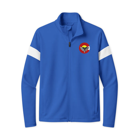 Central Colorado Corvette Club Full-Zip Jacket — Printed Direct to Film with Front and Back Logos