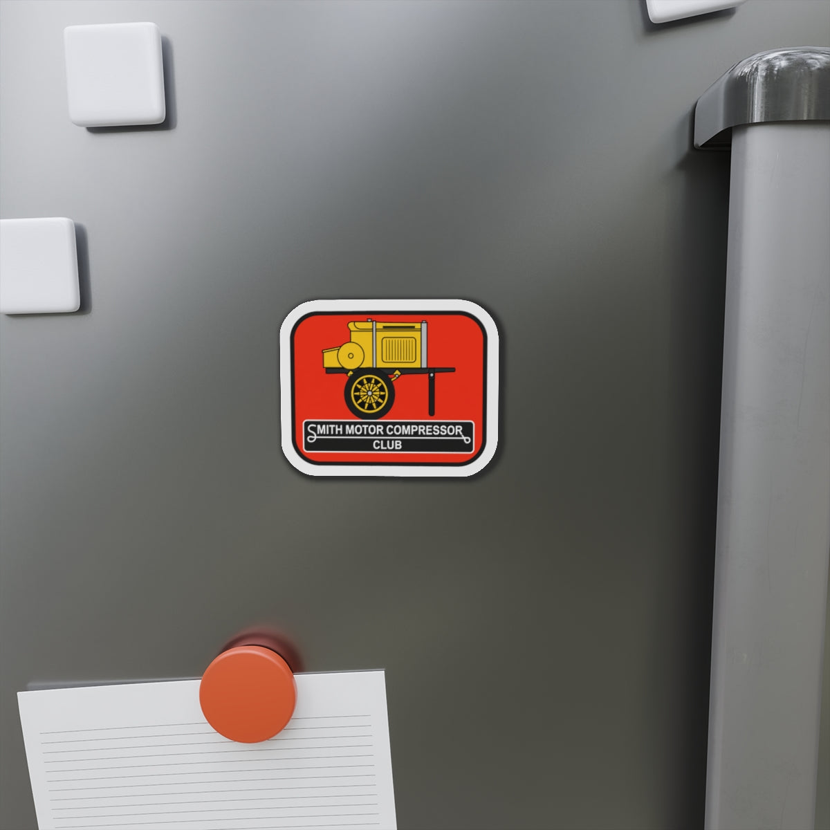 Smith Motor Compressor Club Small Die-Cut Magnets