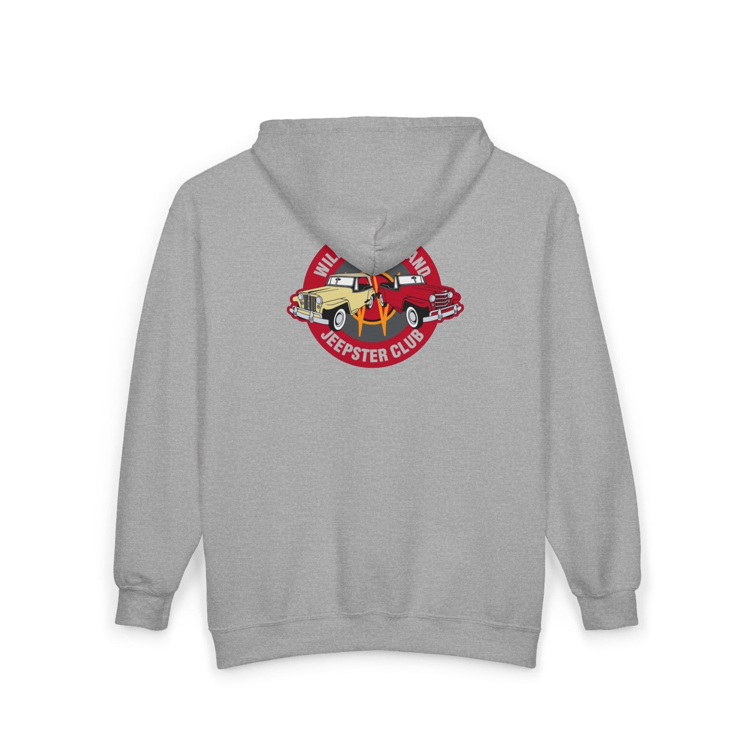 Vintage Willys Overland Jeepster Club Zip Hoodie