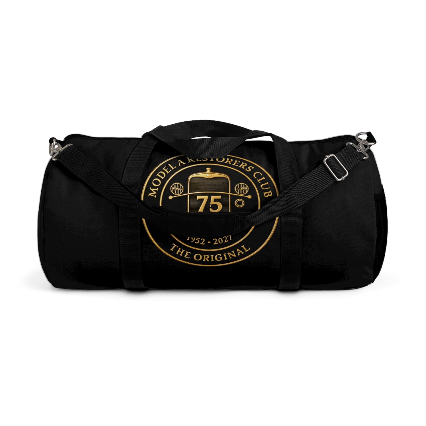 75 Years Model A Restorers Club Duffel Bag — Vintage Auto Anniversary Travel Gear