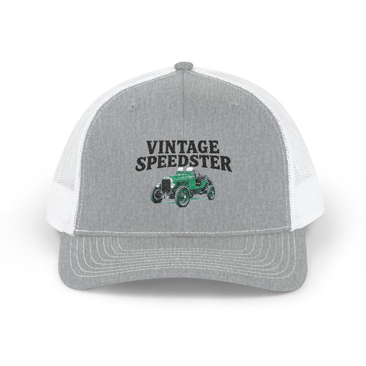Vintage Speedster Snapback Trucker Hat — Richardson 112 snapback trucker Embroidered Cap