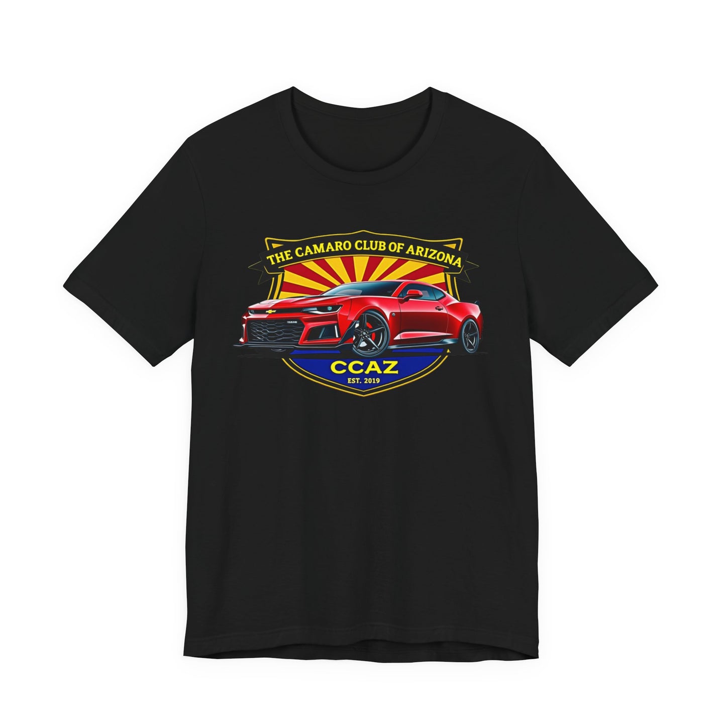 Camaro Club of Arizona T-Shirt – CCAZ Red Camaro Graphic Tee
