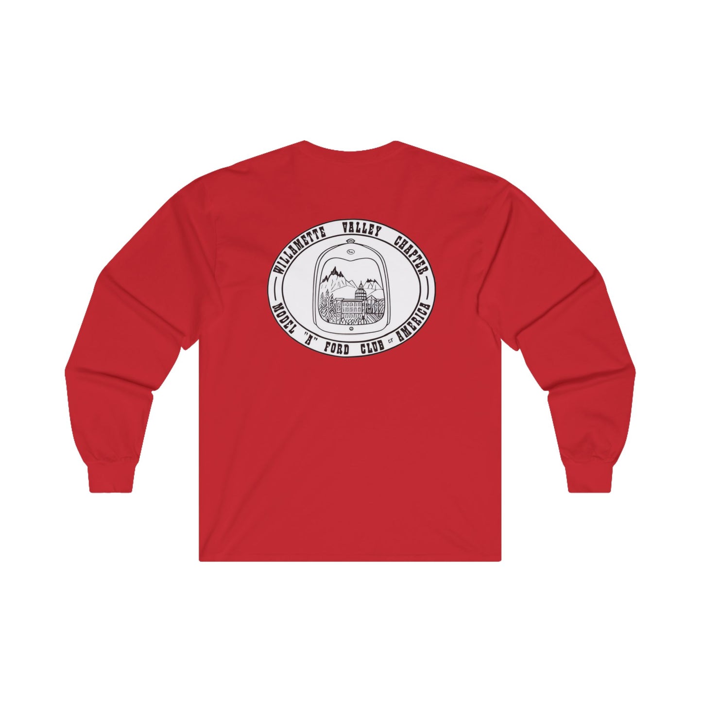 Willamette Valley Chapter MAFCA (front and back logo) Unisex Long Sleeve Tee - Adventure Valley Graphics