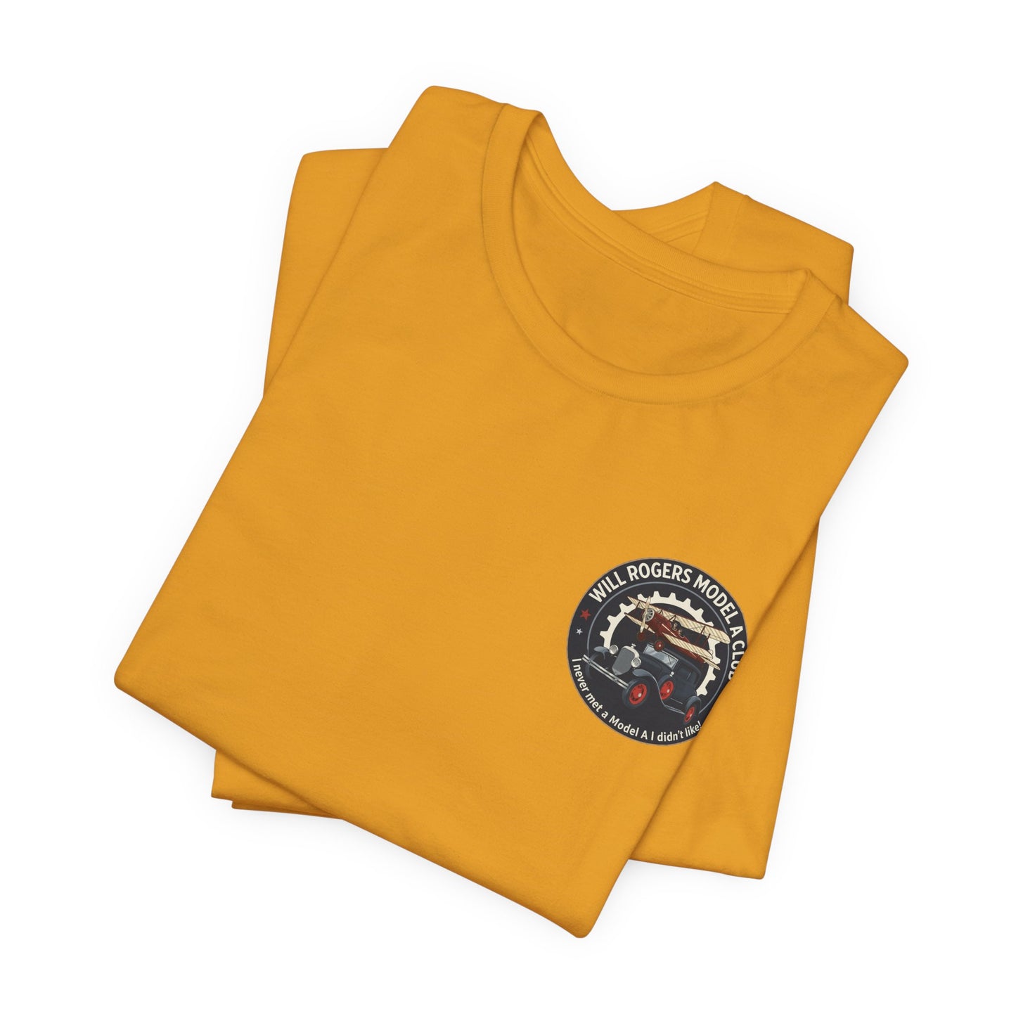 Will Rogers Model A Club – Vintage Car Graphic Tee (Front and Back Logos)
