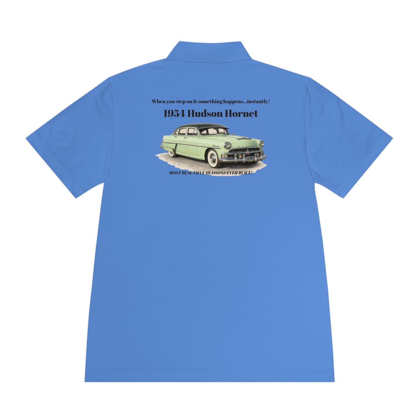 1954 Hudson Hornet Polo — Vintage Classic Car Men’s Sport Shirt (JF)