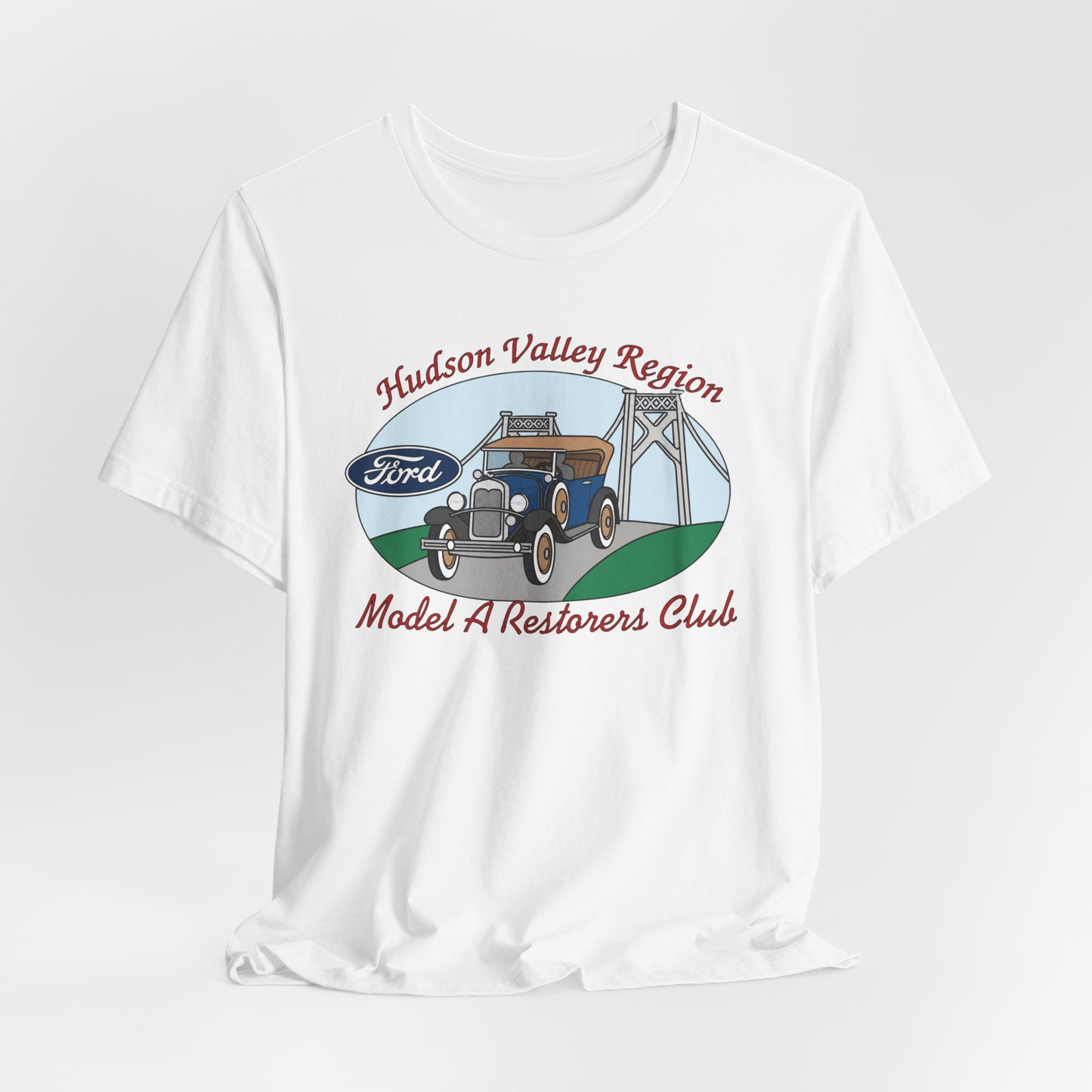 Hudson Valley Region Model A Restorers Club T‑Shirt — Hudson Valley Region Vintage Ford Tee